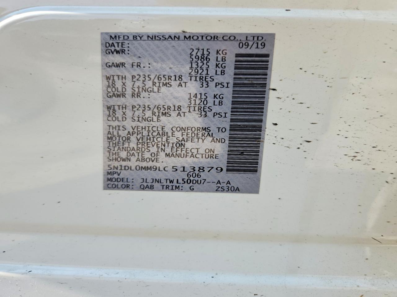 2020 Infiniti Qx60 Luxe White vin: 5N1DL0MM9LC513879