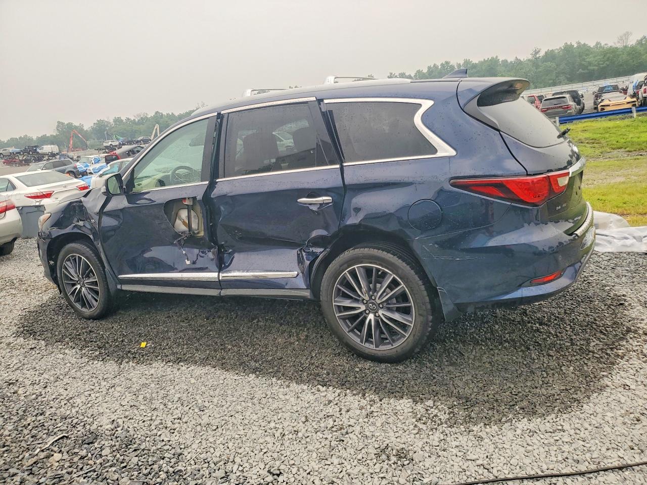 2017 Infiniti Qx60 Base Blue vin: 5N1DL0MMXHC525028