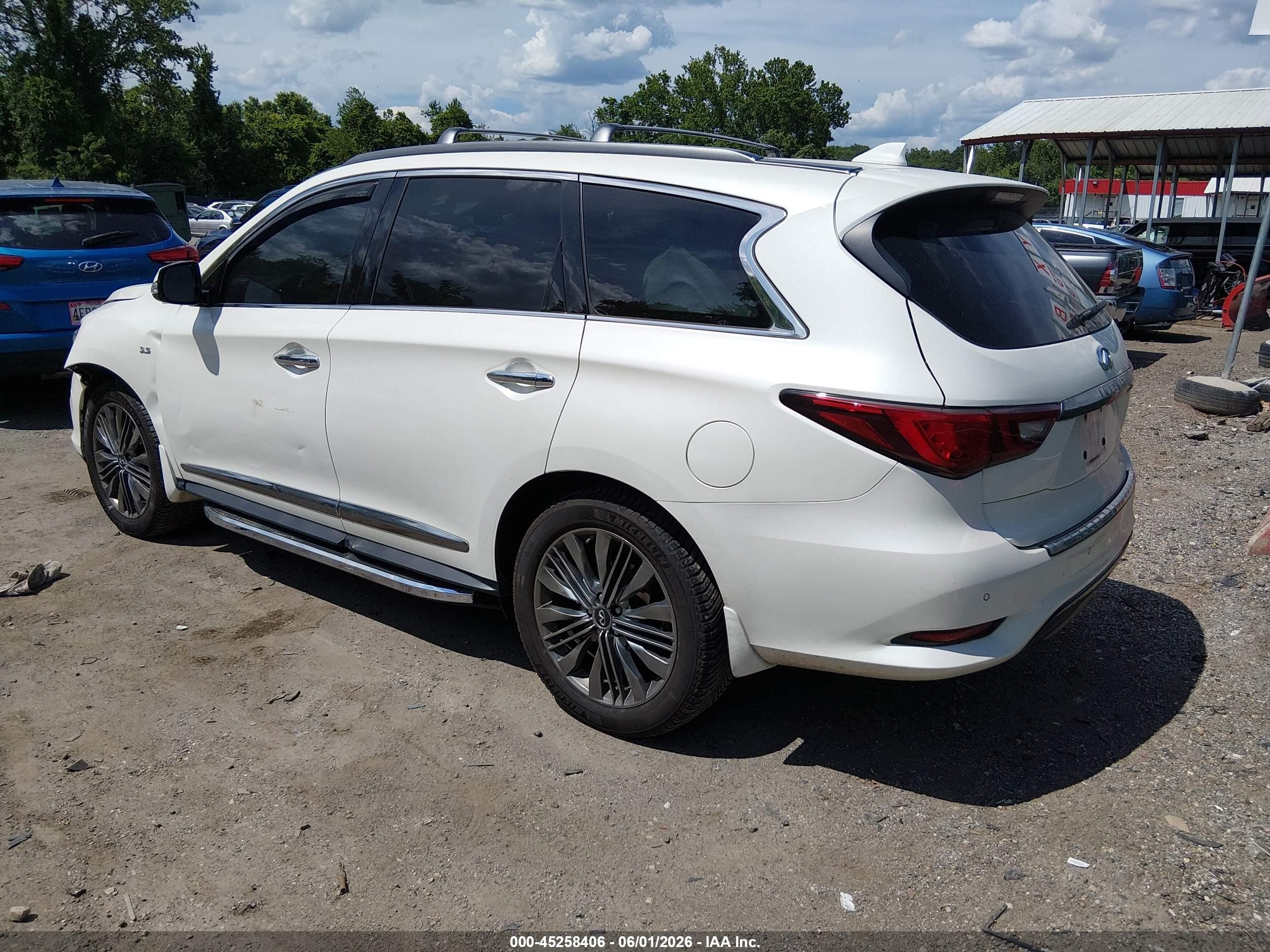 2019 Infiniti Qx60 Luxe White vin: 5N1DL0MMXKC508527