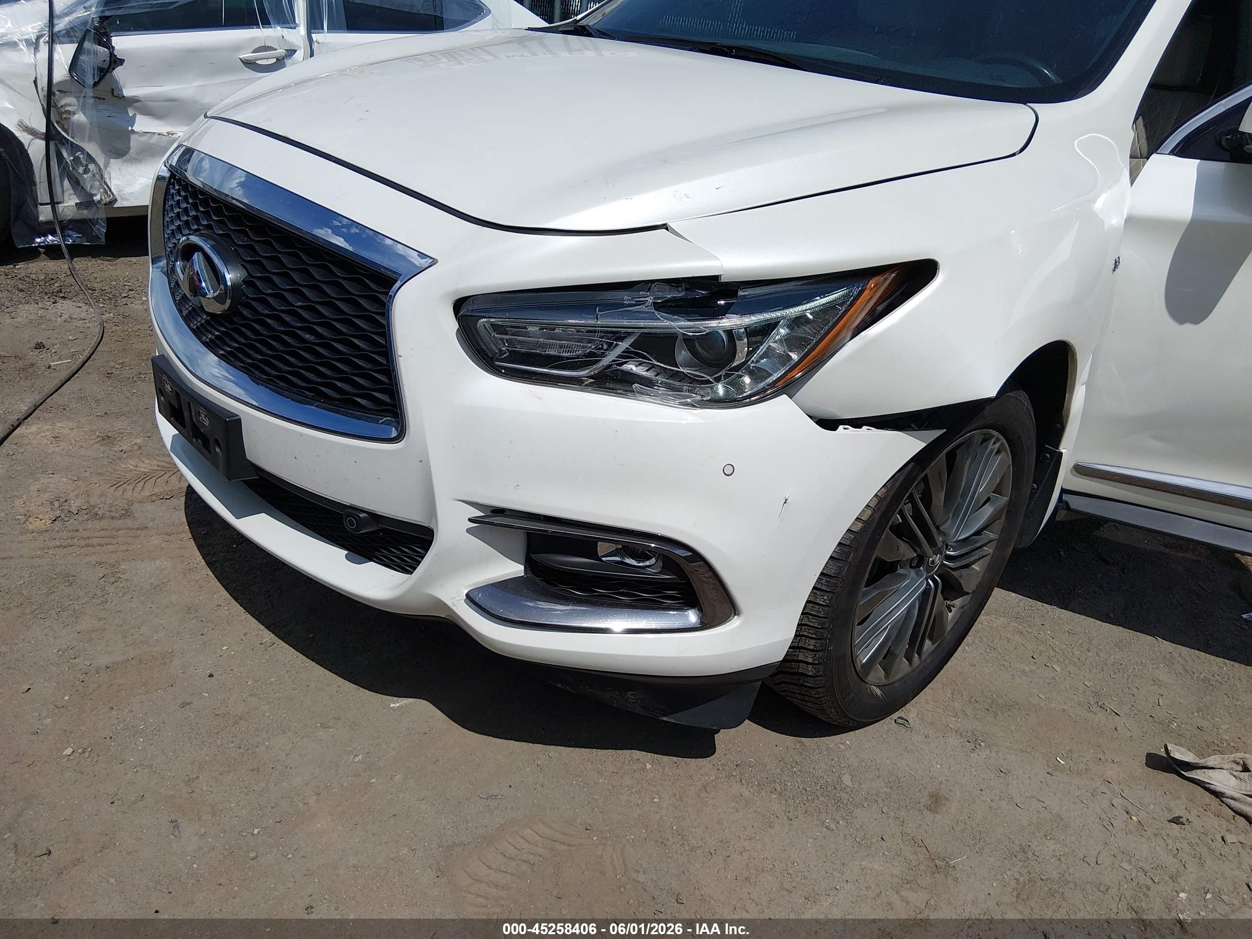 2019 Infiniti Qx60 Luxe White vin: 5N1DL0MMXKC508527