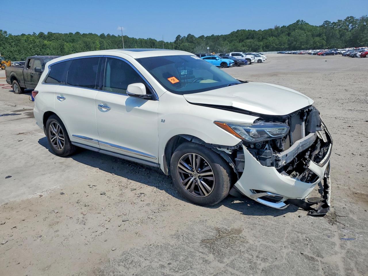 2017 Infiniti Qx60 Base White vin: 5N1DL0MN0HC524964