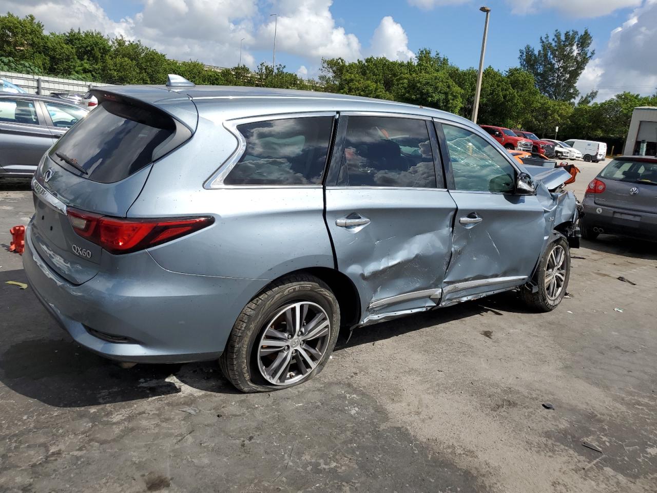 2018 Infiniti Qx60 Gray vin: 5N1DL0MN0JC533413