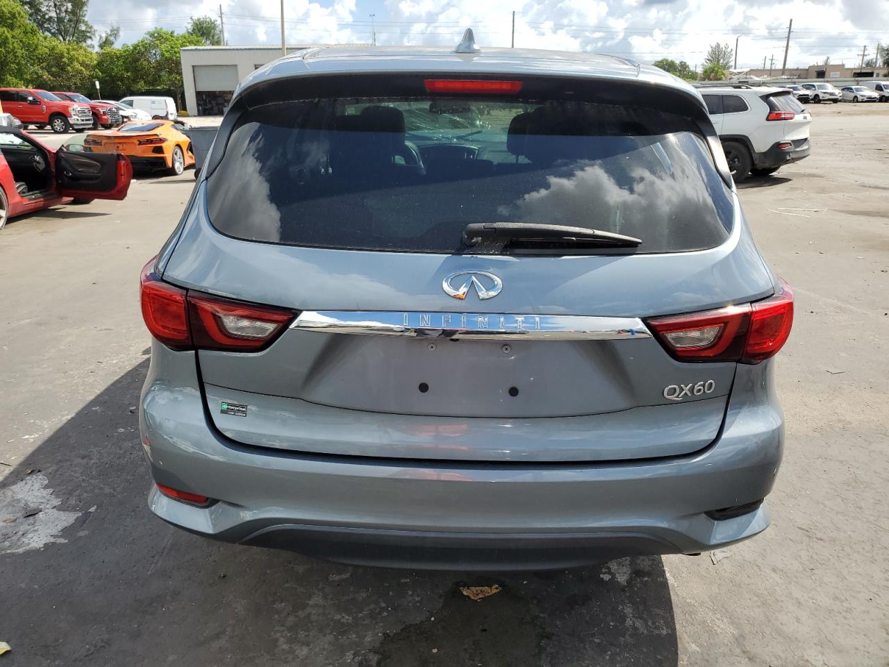 2018 Infiniti Qx60 Gray vin: 5N1DL0MN0JC533413