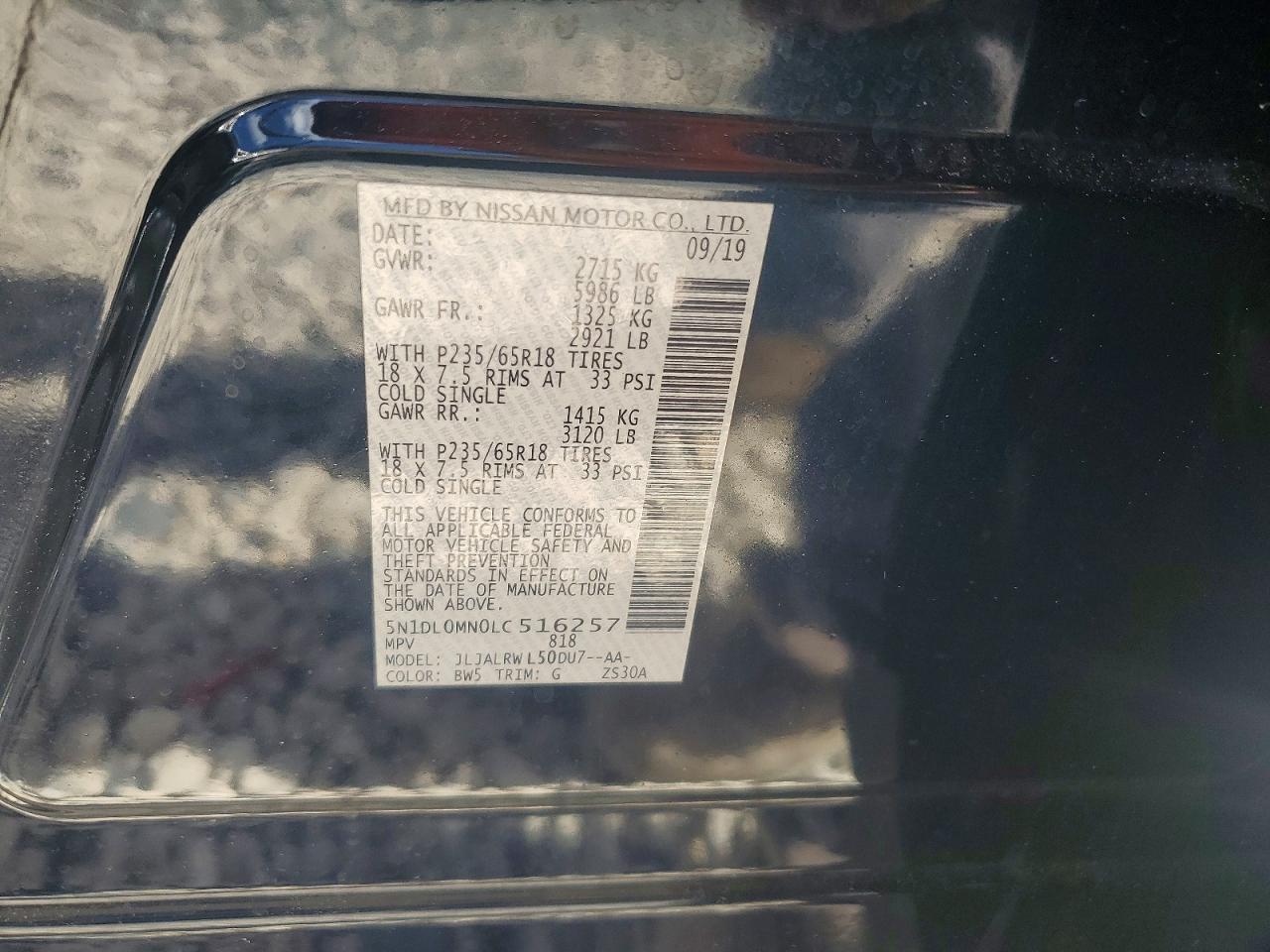 2020 Infiniti Qx60 Luxe Blue vin: 5N1DL0MN0LC516257