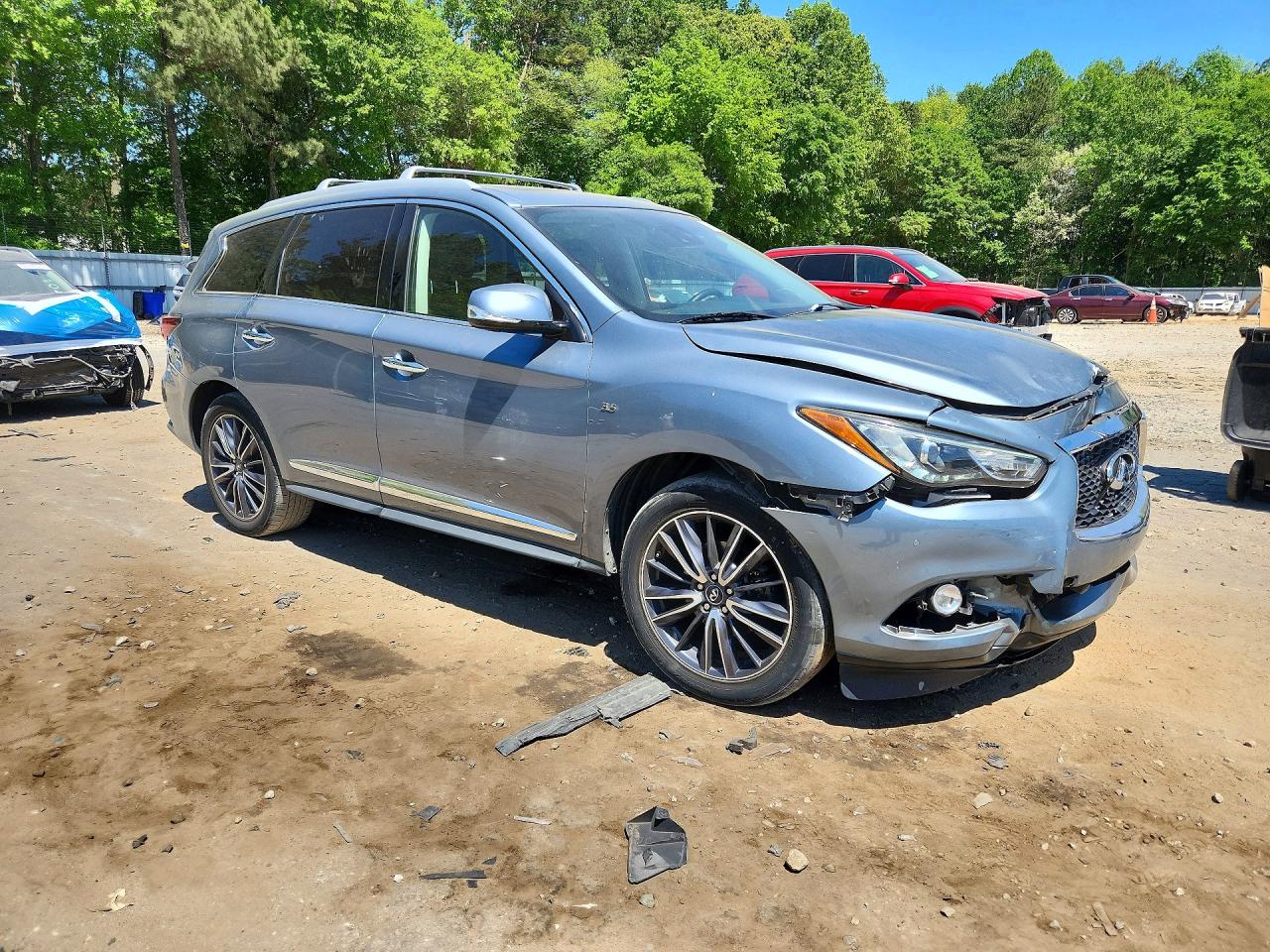 2017 Infiniti Qx60 Base Silver vin: 5N1DL0MN1HC511186