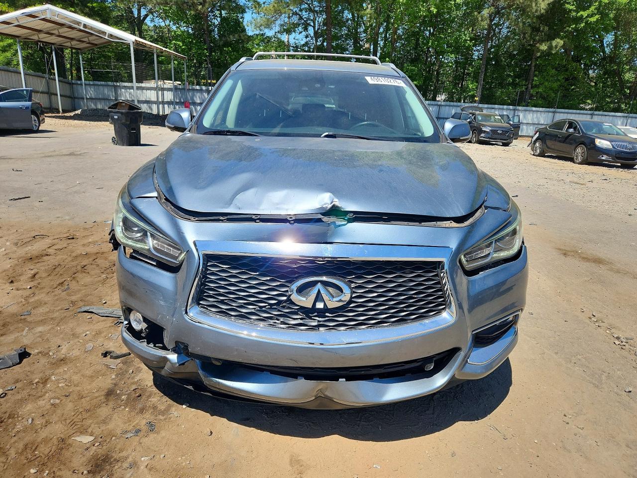 2017 Infiniti Qx60 Base Silver vin: 5N1DL0MN1HC511186