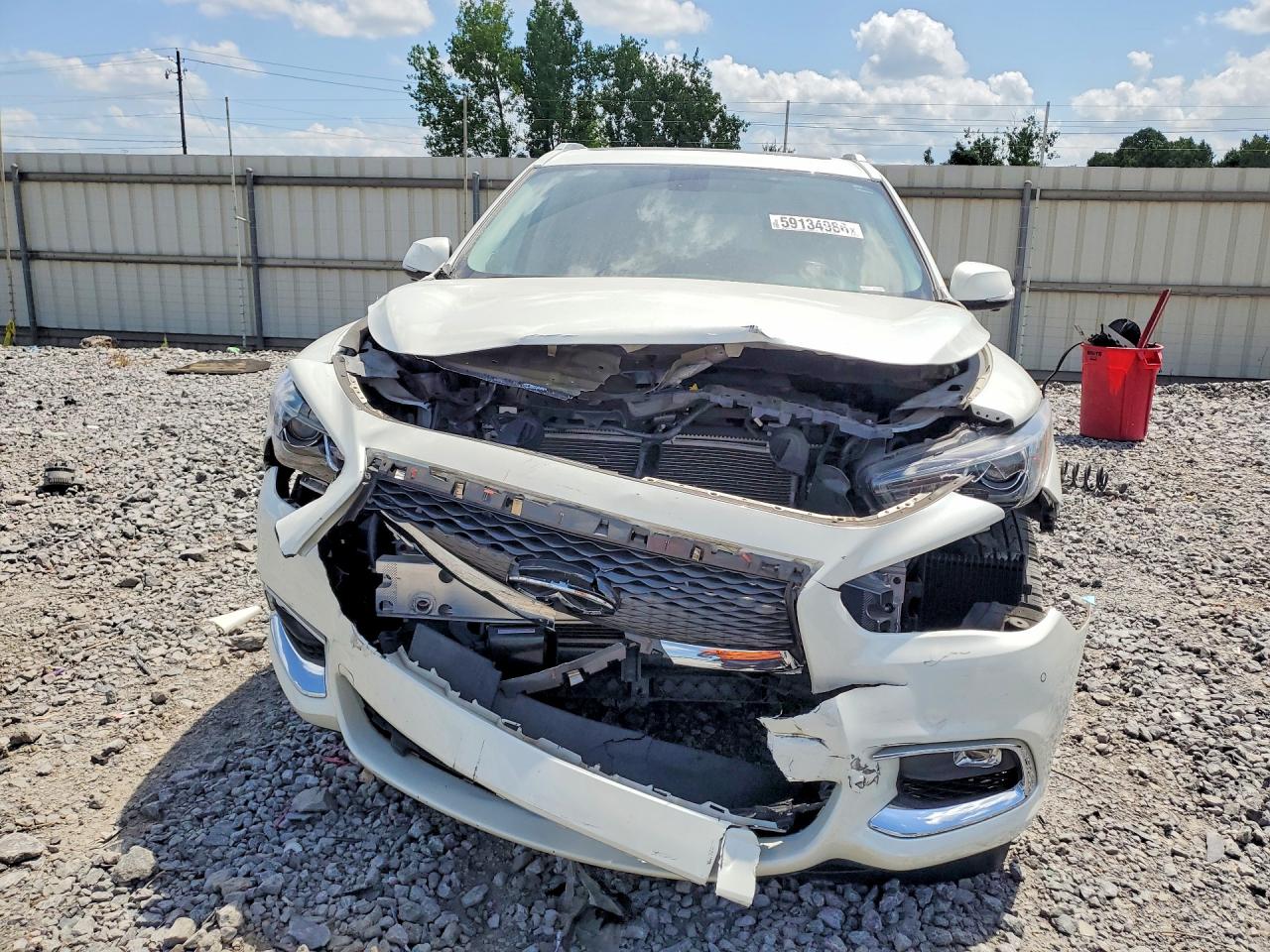 2017 Infiniti Qx60 Base White vin: 5N1DL0MN1HC548318