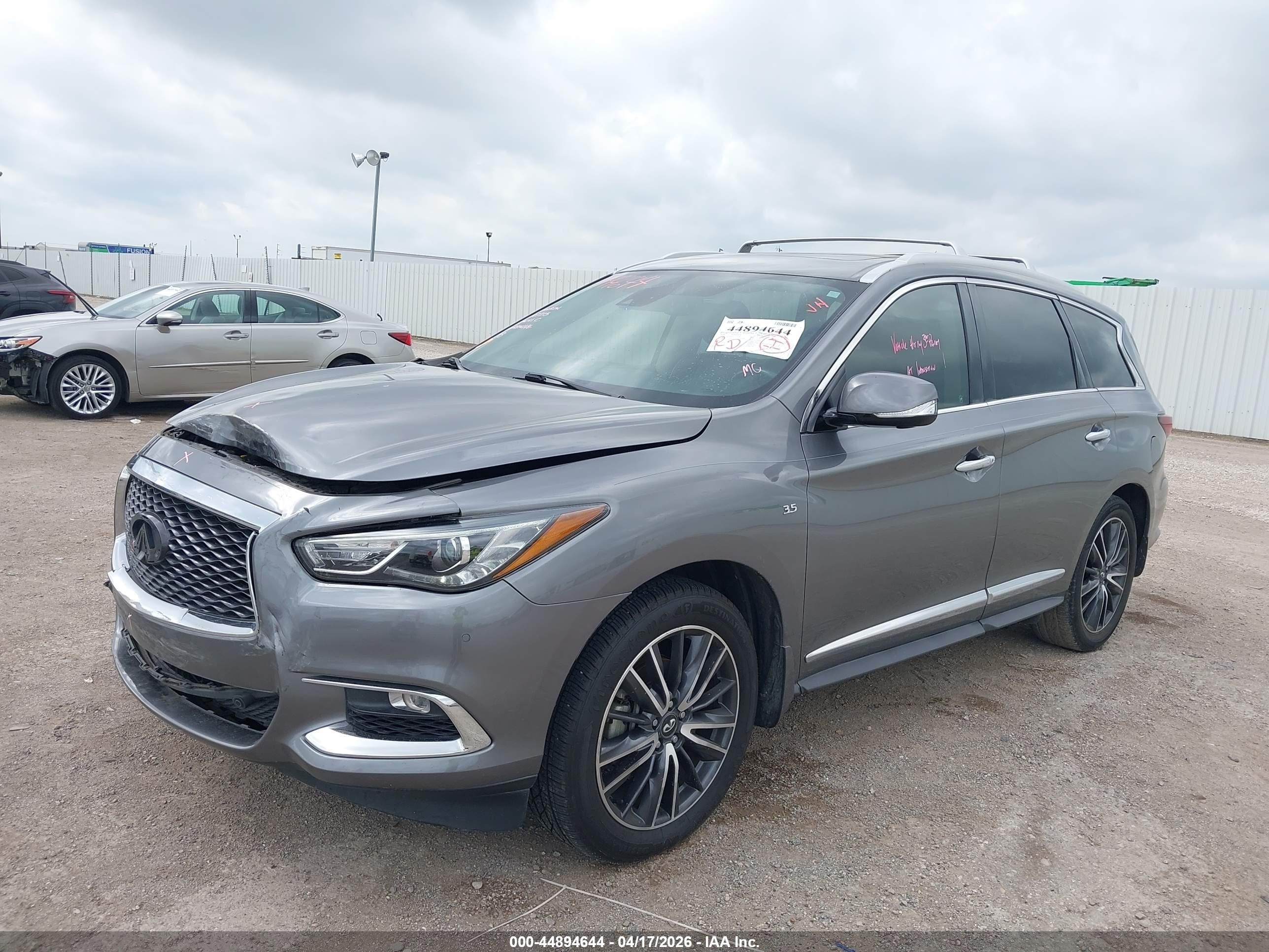 2020 Infiniti Qx60 Luxe Gray vin: 5N1DL0MN1LC543905