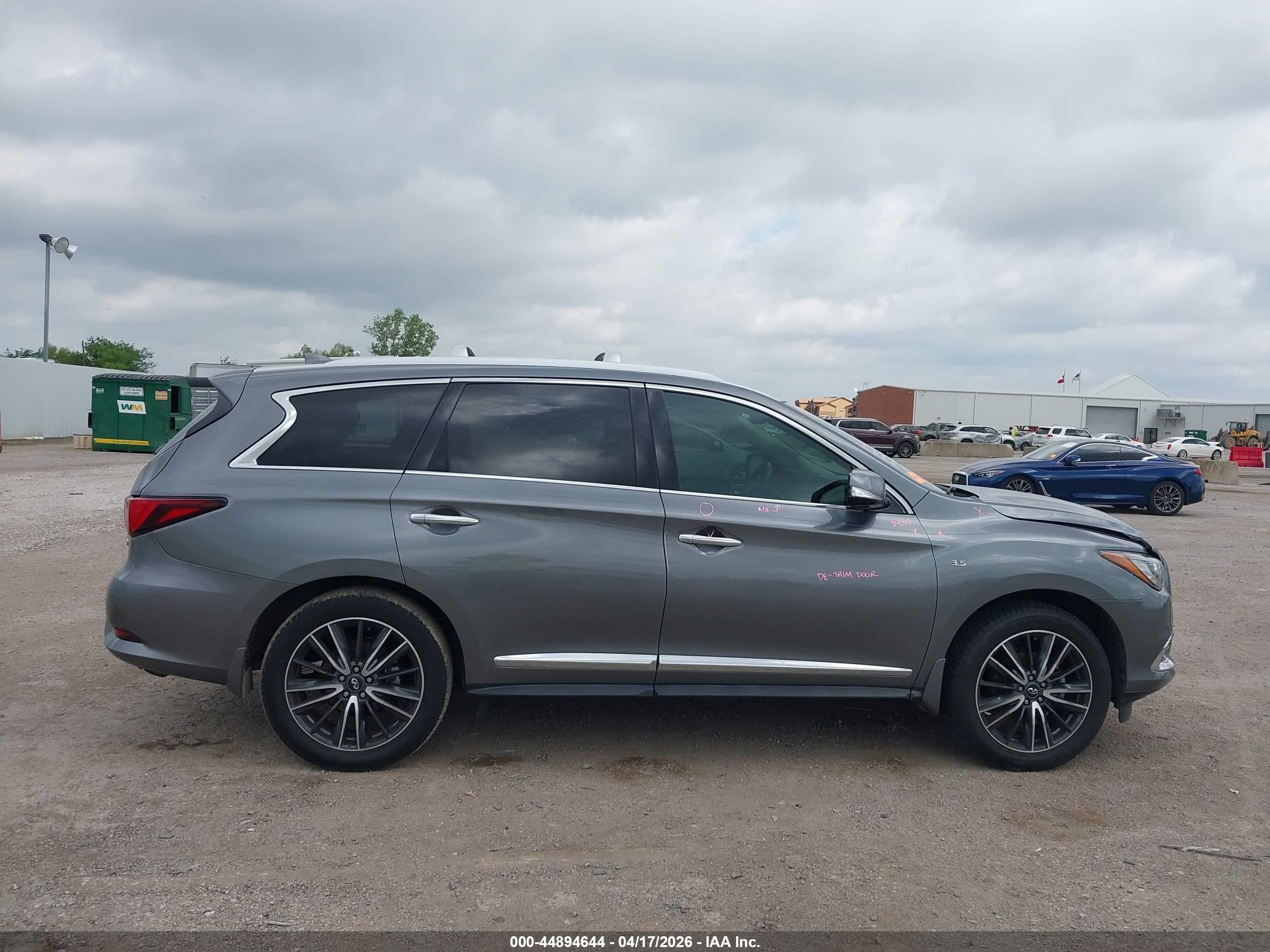 2020 Infiniti Qx60 Luxe Gray vin: 5N1DL0MN1LC543905