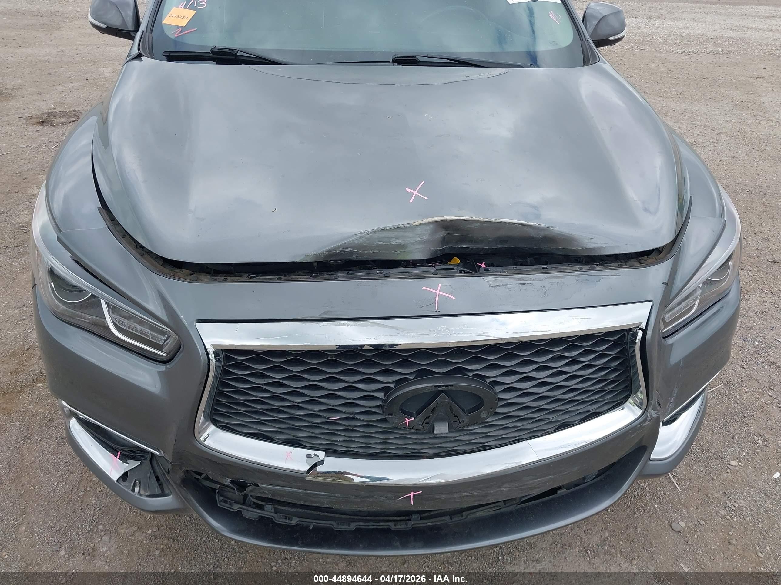 2020 Infiniti Qx60 Luxe Gray vin: 5N1DL0MN1LC543905