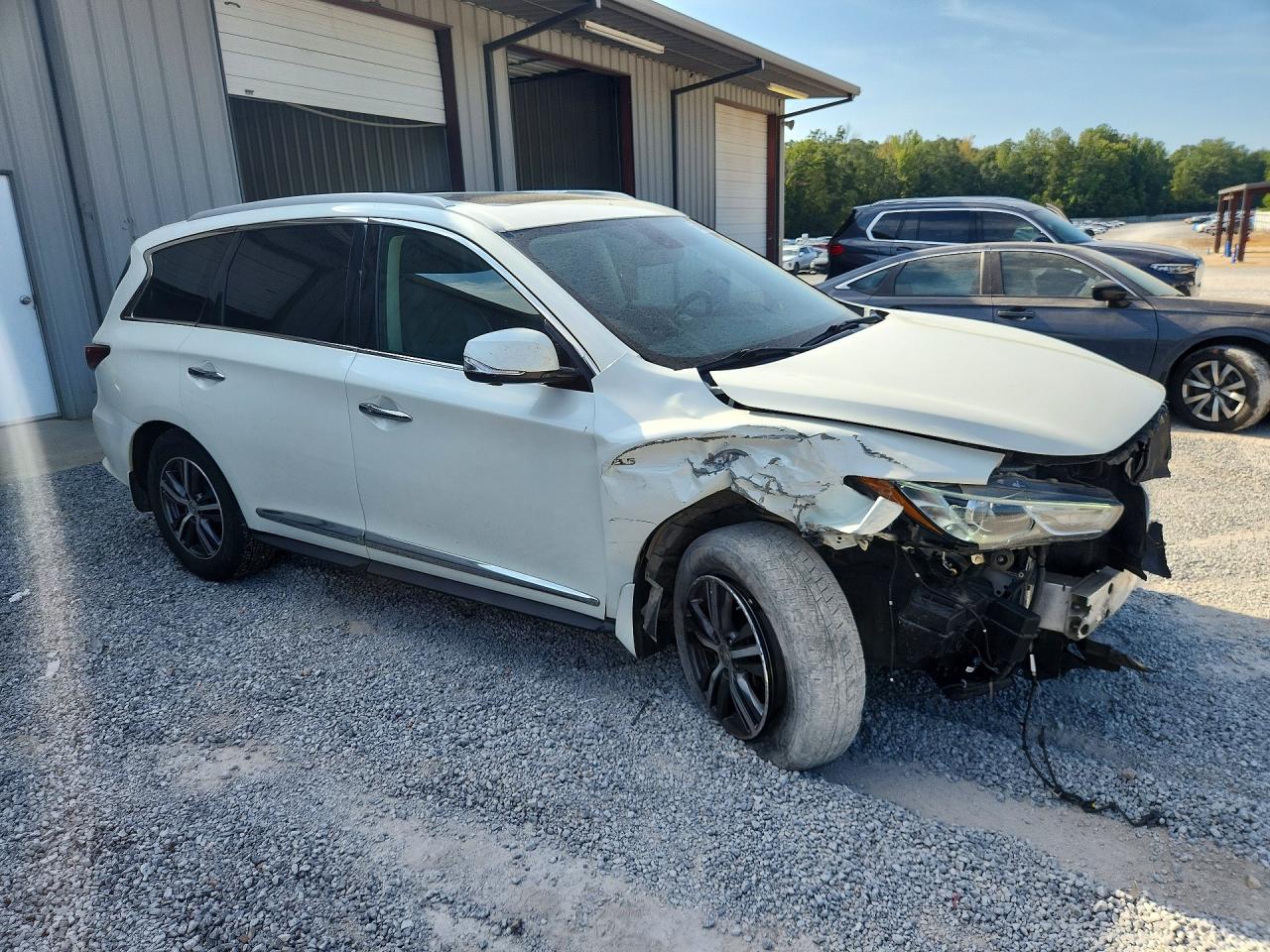 2017 Infiniti Qx60 Base White vin: 5N1DL0MN3HC506314