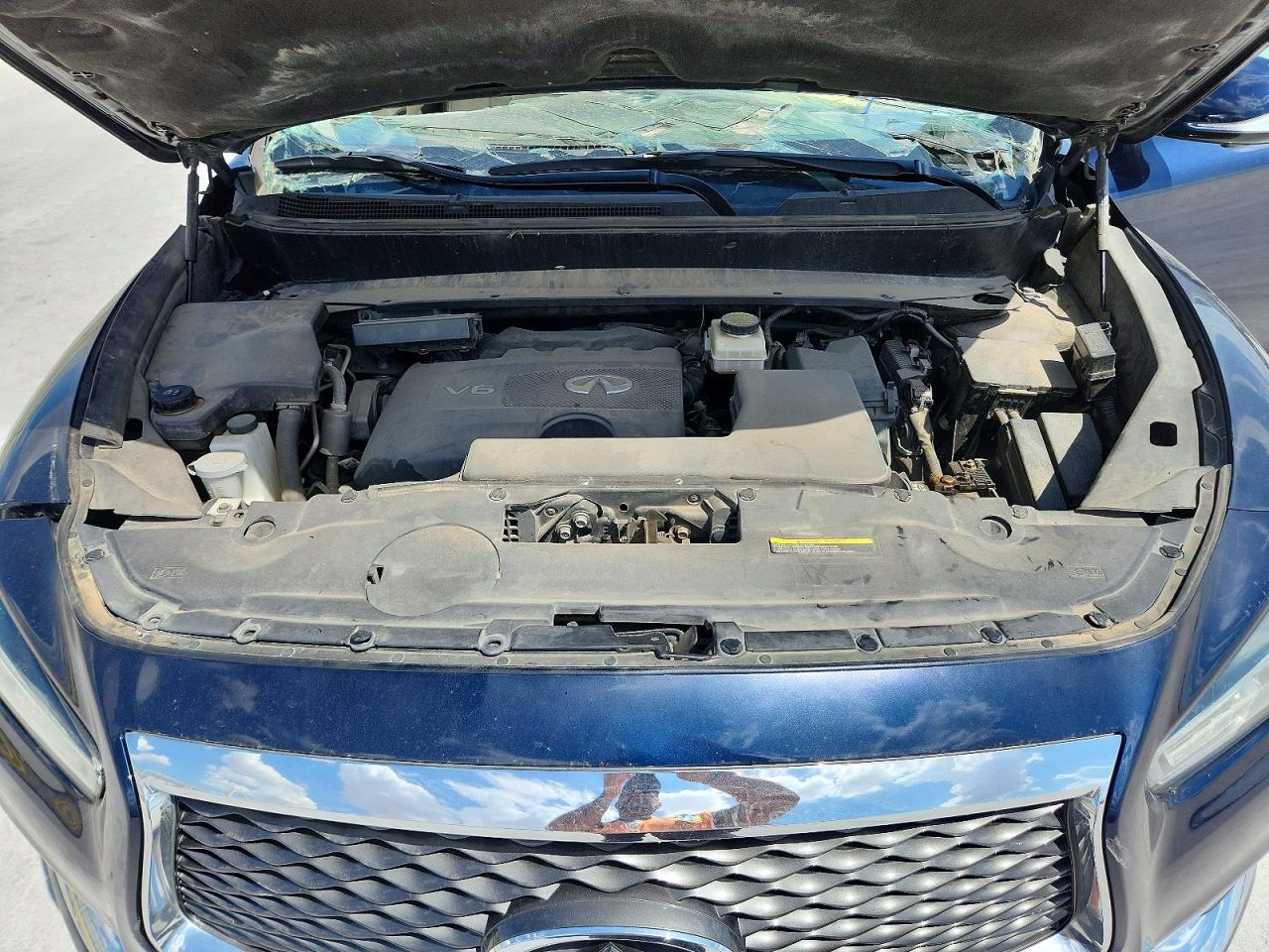 2017 Infiniti Qx60 Base Blue vin: 5N1DL0MN3HC511044