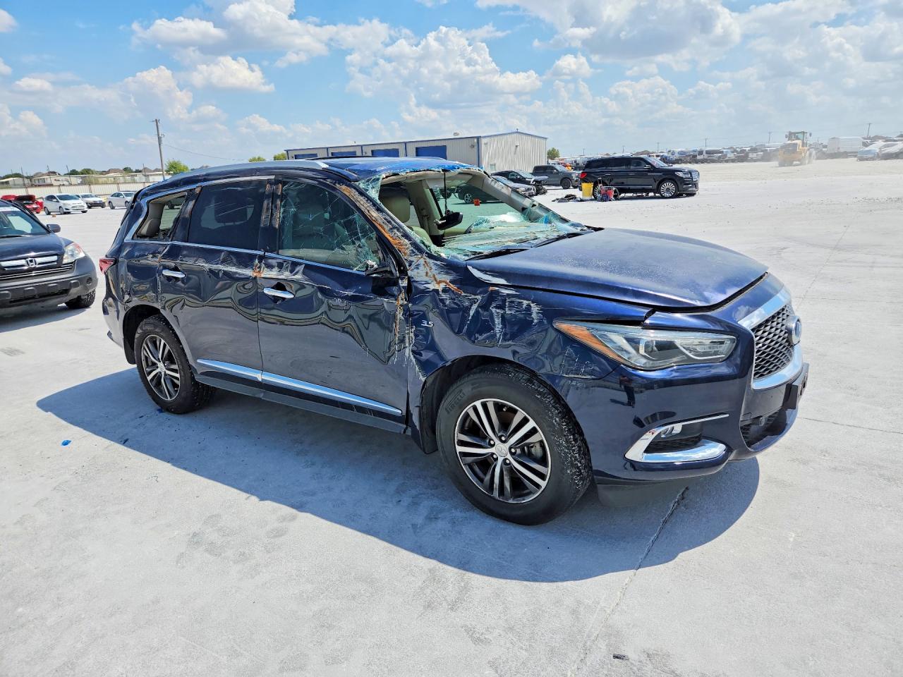 2017 Infiniti Qx60 Base Blue vin: 5N1DL0MN3HC511044