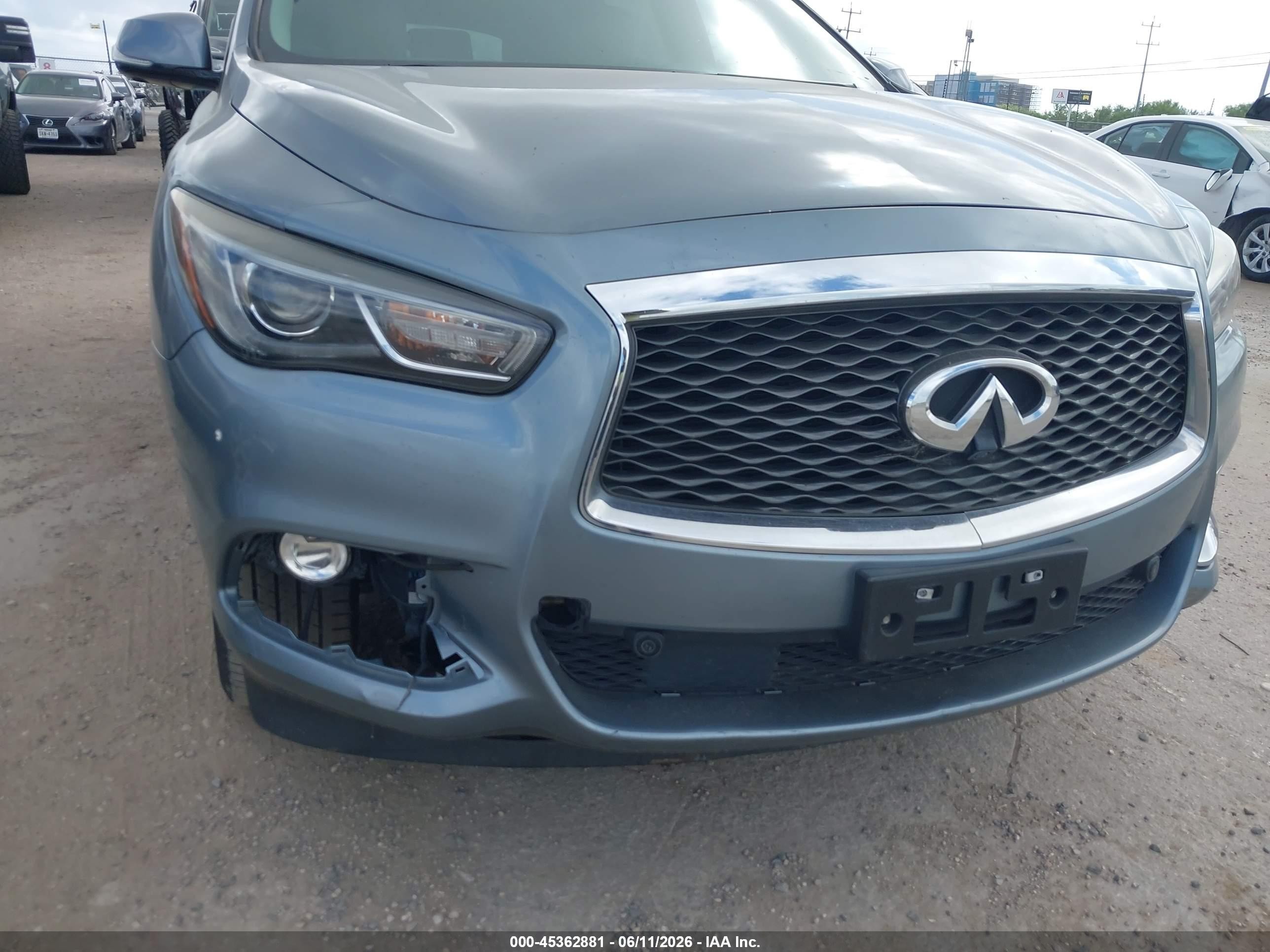 2017 Infiniti Qx60   Blue vin: 5N1DL0MN4HC501316