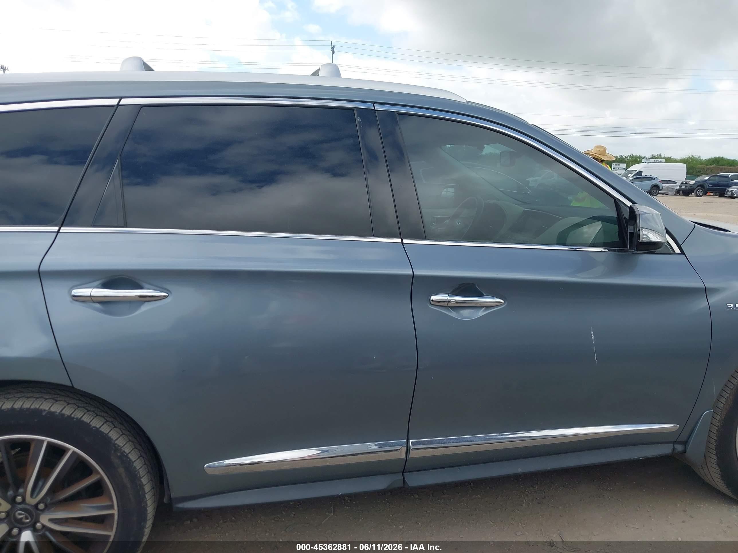 2017 Infiniti Qx60   Blue vin: 5N1DL0MN4HC501316