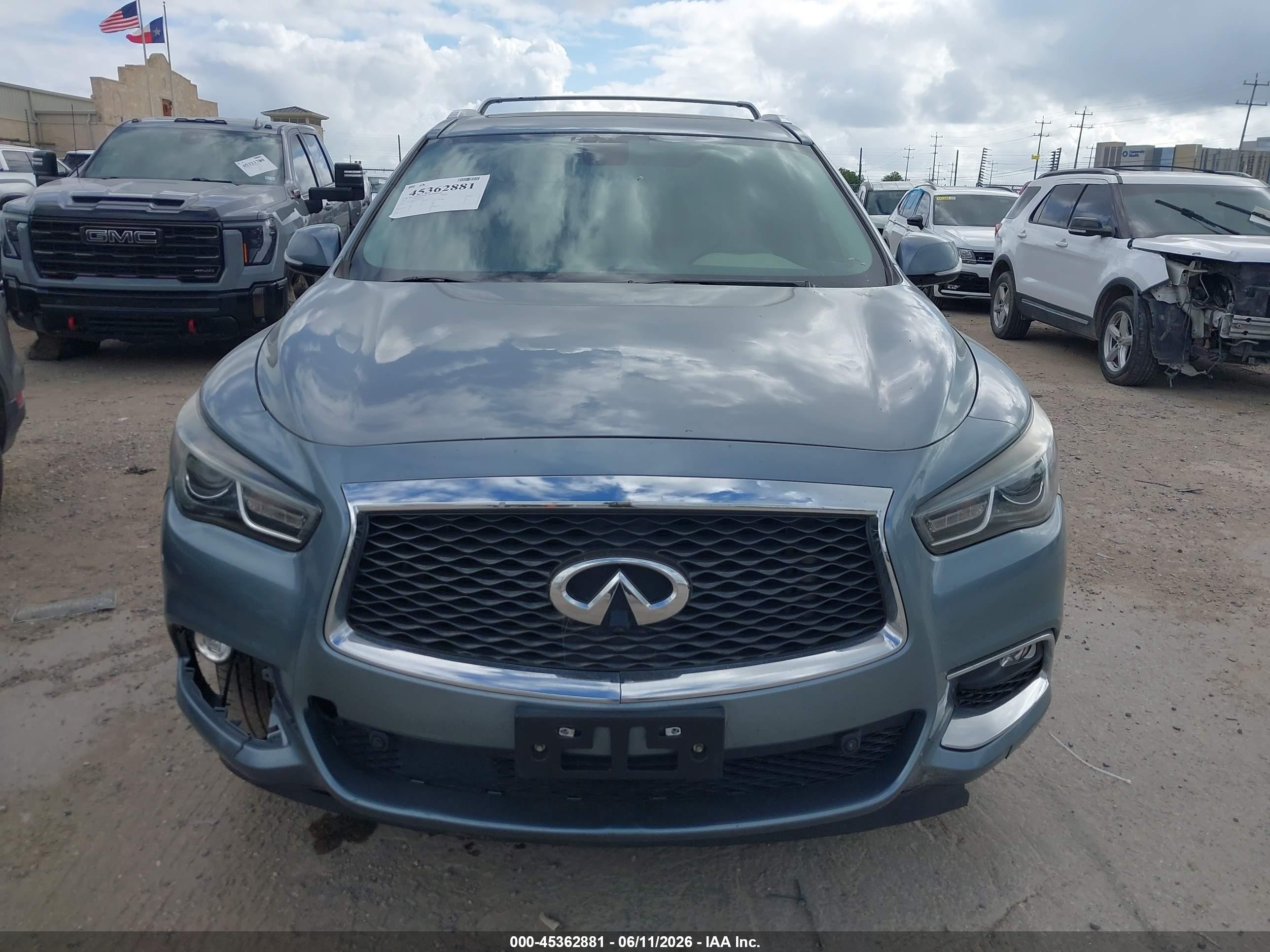 2017 Infiniti Qx60   Blue vin: 5N1DL0MN4HC501316