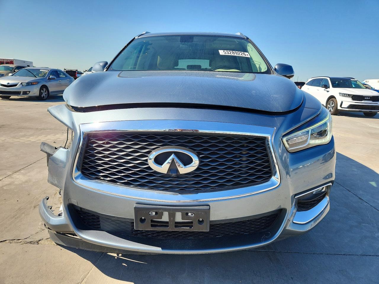2017 Infiniti Qx60 Base Blue vin: 5N1DL0MN6HC508073