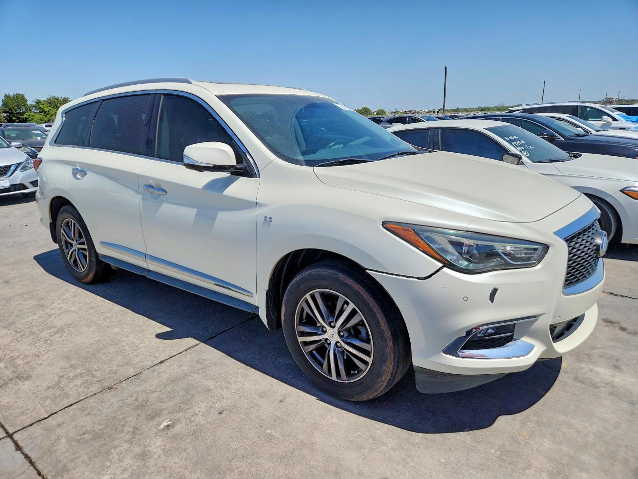 2017 Infiniti Qx60 Base White vin: 5N1DL0MN7HC555015