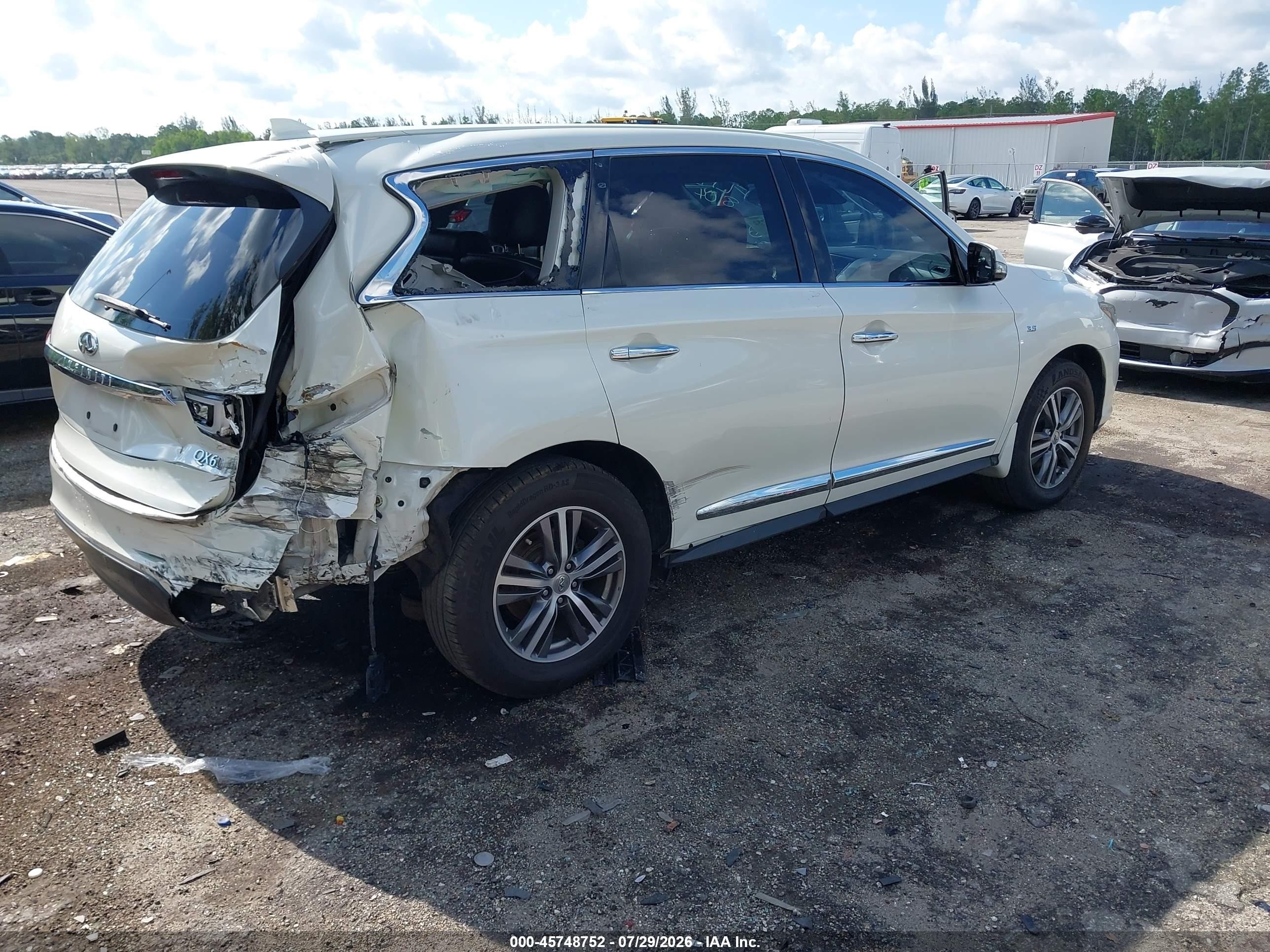 2020 Infiniti Qx60 Pure White vin: 5N1DL0MN7LC518104