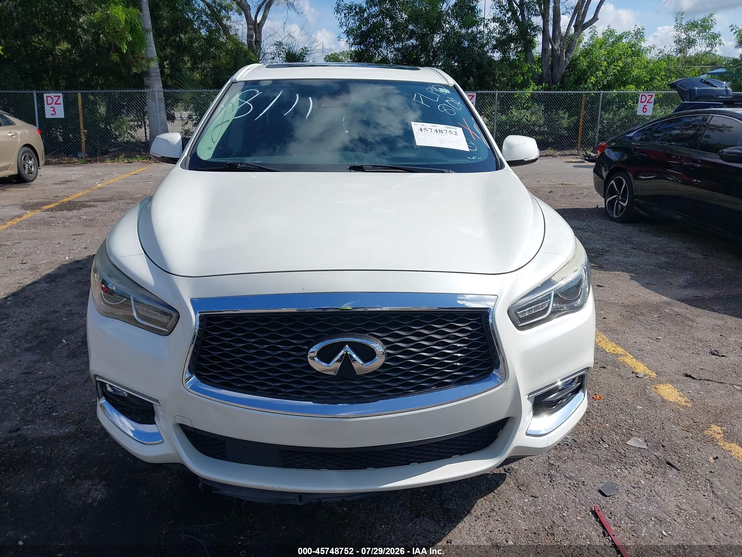 2020 Infiniti Qx60 Pure White vin: 5N1DL0MN7LC518104