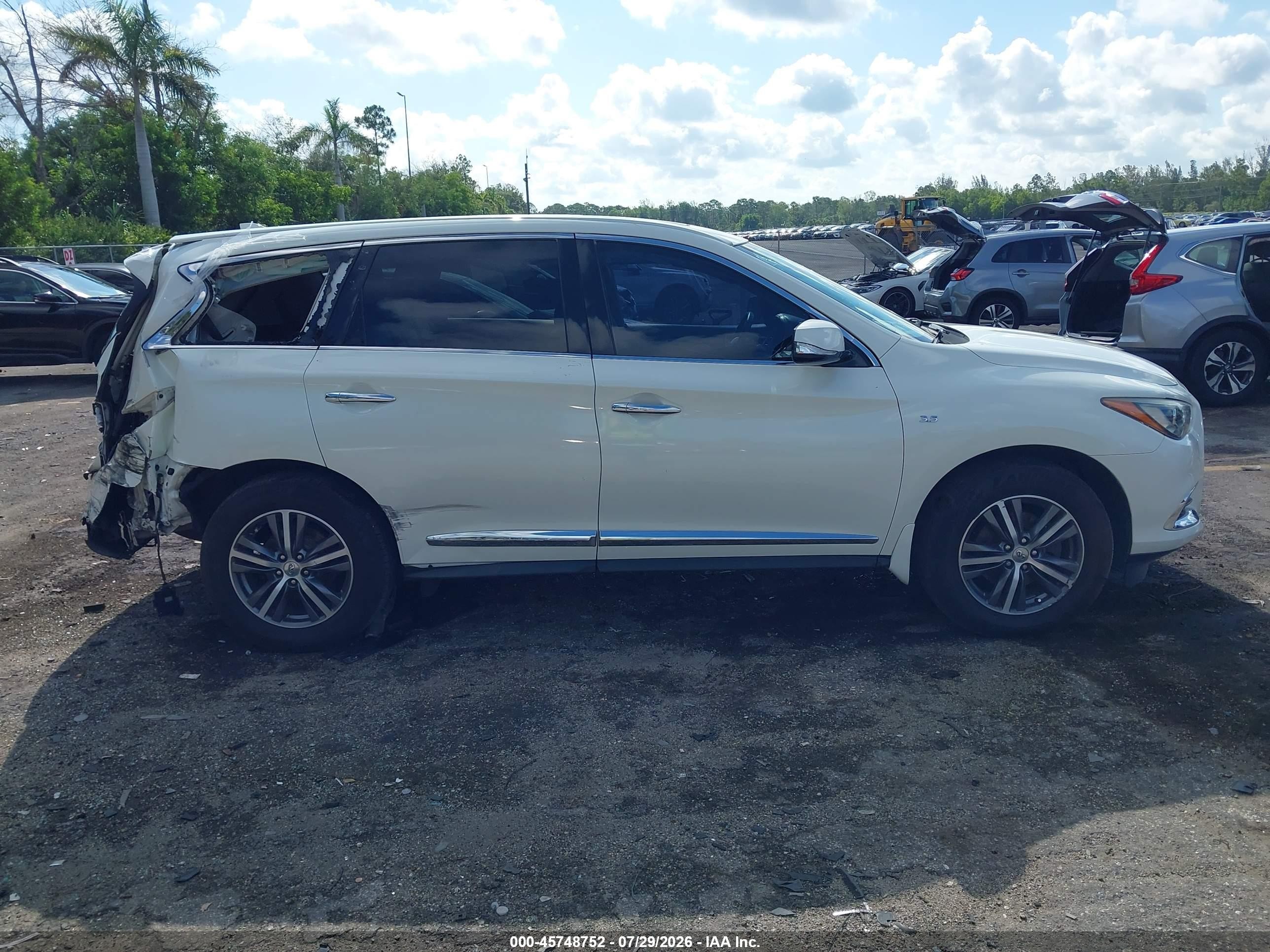 2020 Infiniti Qx60 Pure White vin: 5N1DL0MN7LC518104