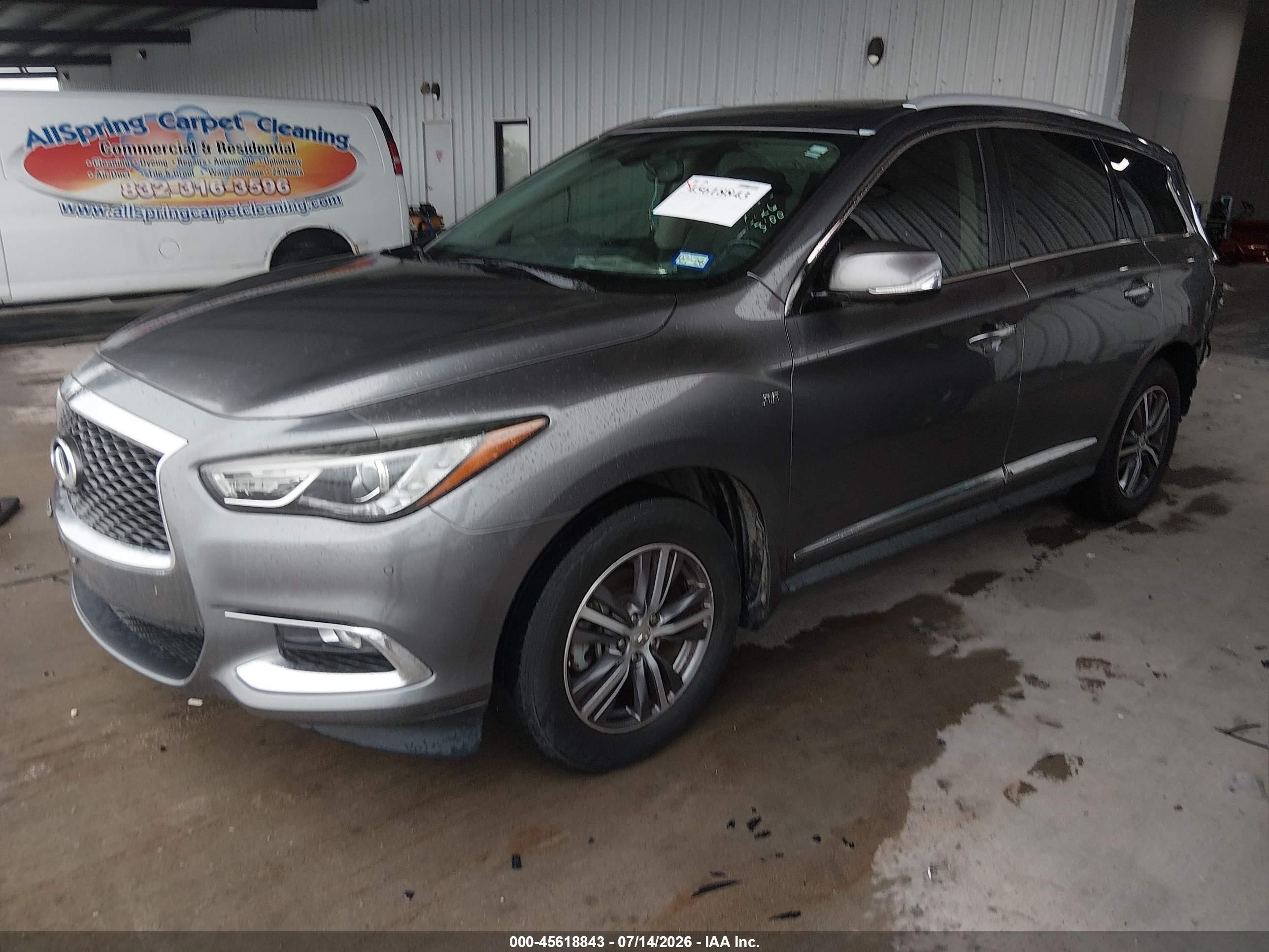 2017 Infiniti Qx60 Gray vin: 5N1DL0MN8HC501528