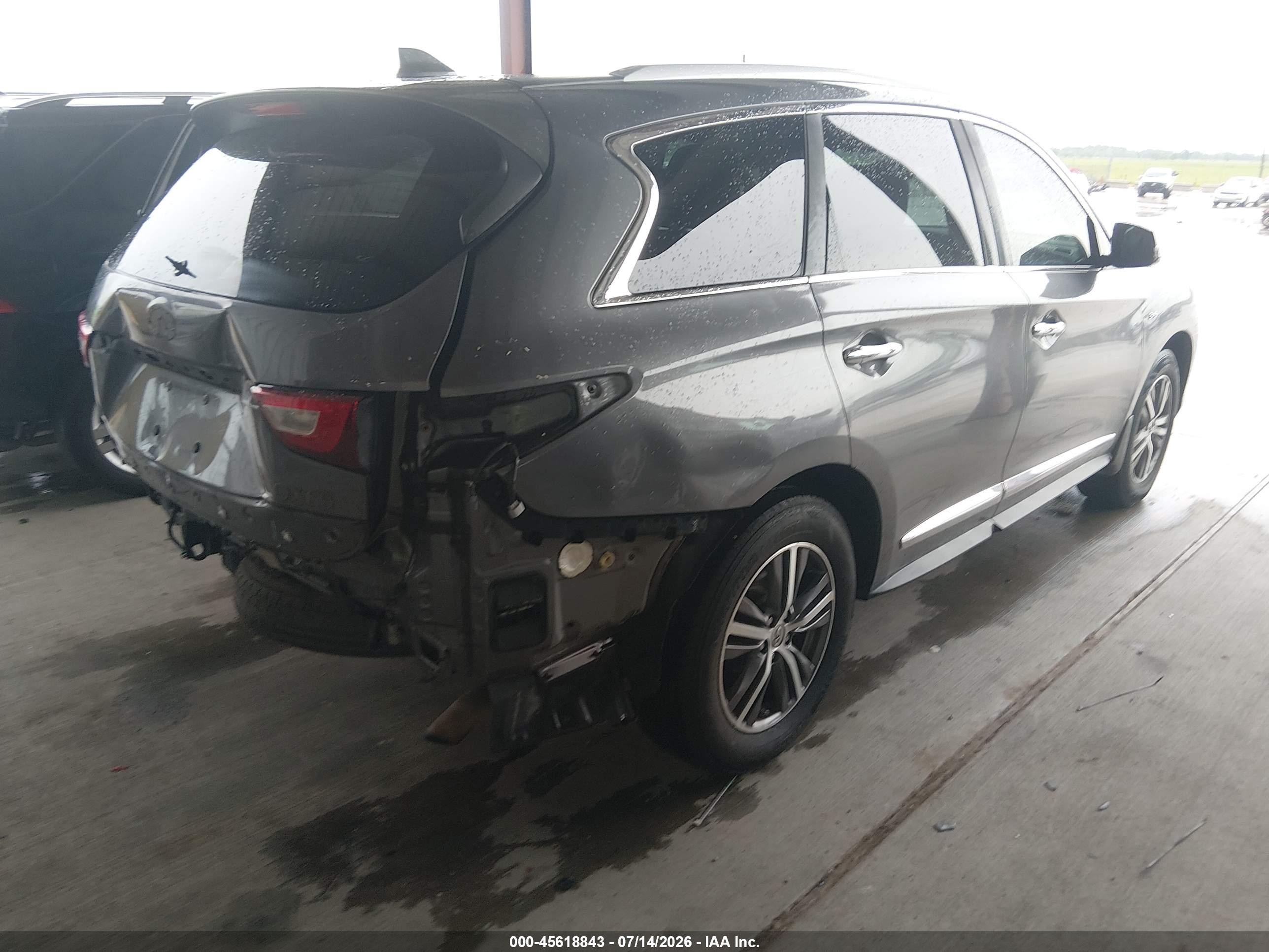 2017 Infiniti Qx60 Gray vin: 5N1DL0MN8HC501528