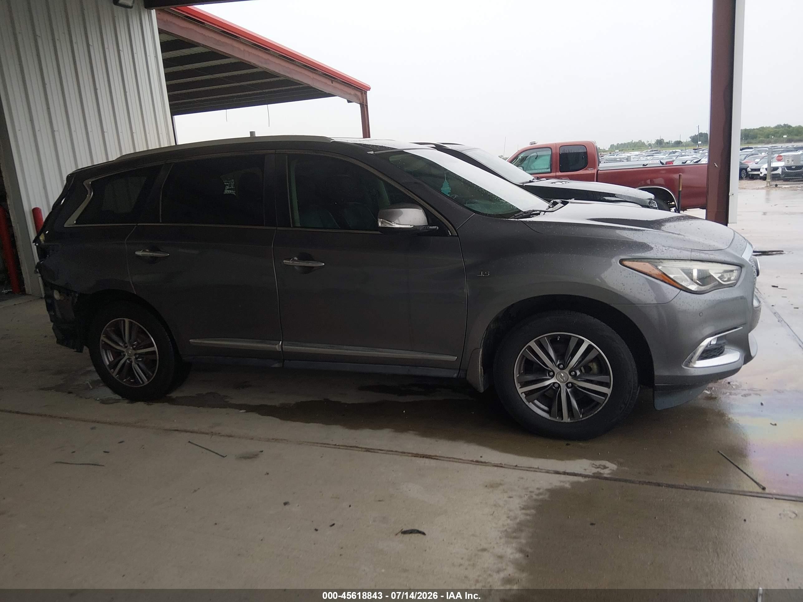 2017 Infiniti Qx60 Gray vin: 5N1DL0MN8HC501528