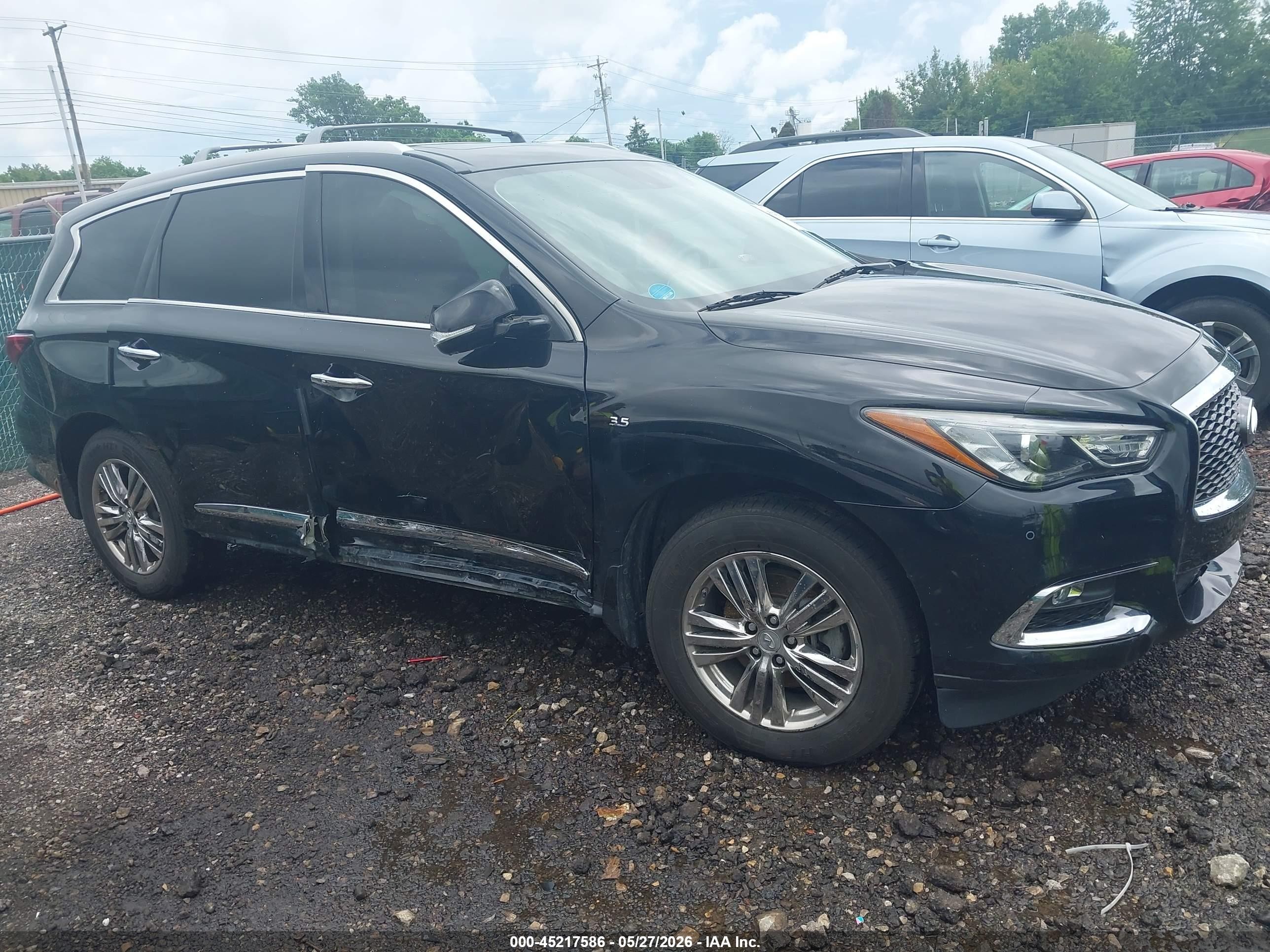 2017 Infiniti Qx60 Black vin: 5N1DL0MNXHC517651
