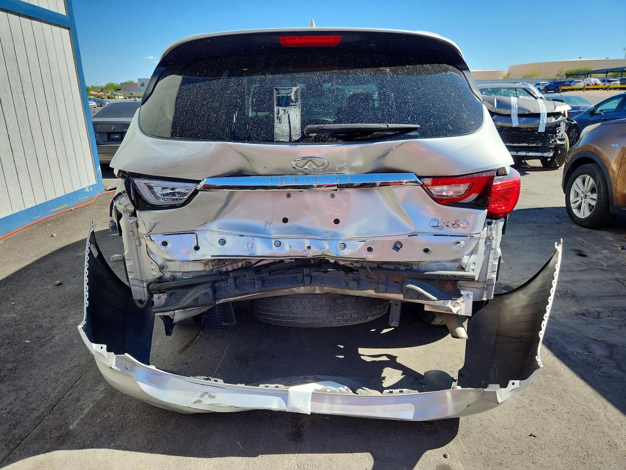 2018 Infiniti Qx60 Base Silver vin: 5N1DL0MNXJC516487