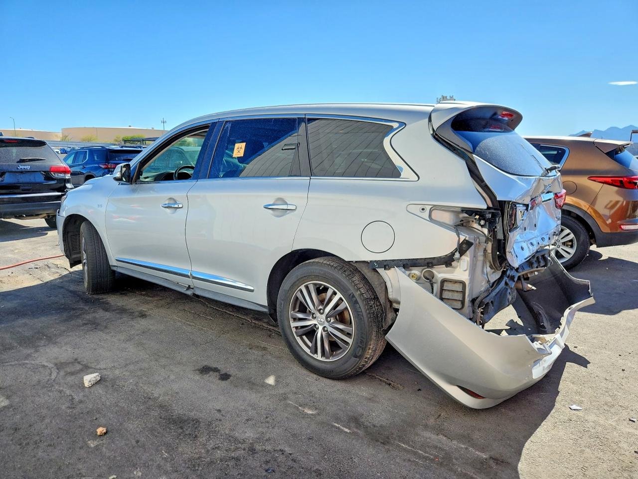 2018 Infiniti Qx60 Base Silver vin: 5N1DL0MNXJC516487