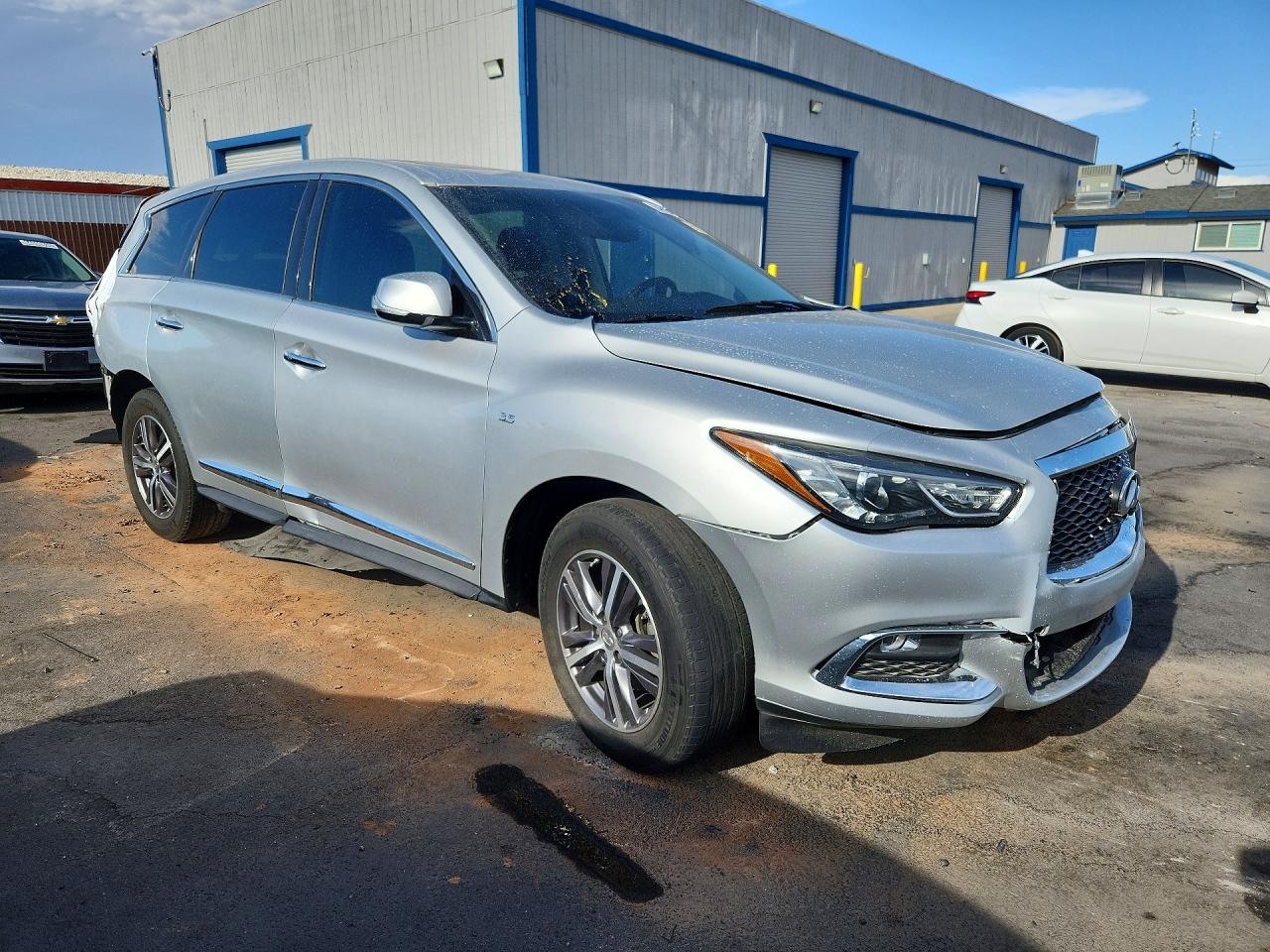 2018 Infiniti Qx60 Base Silver vin: 5N1DL0MNXJC516487