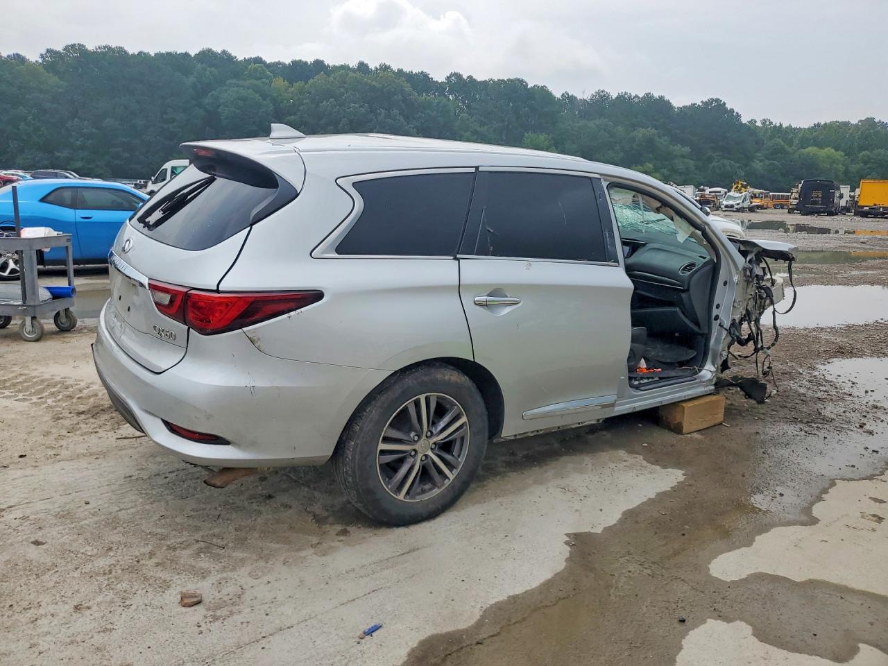 2018 Infiniti Qx60 Base Silver vin: 5N1DL0MNXJC528526