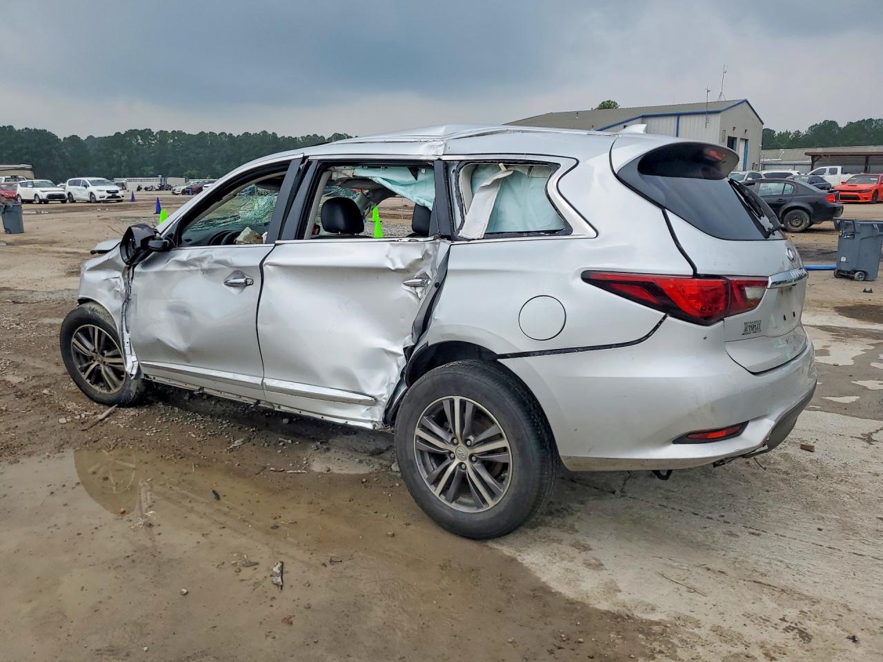 2018 Infiniti Qx60 Base Silver vin: 5N1DL0MNXJC528526