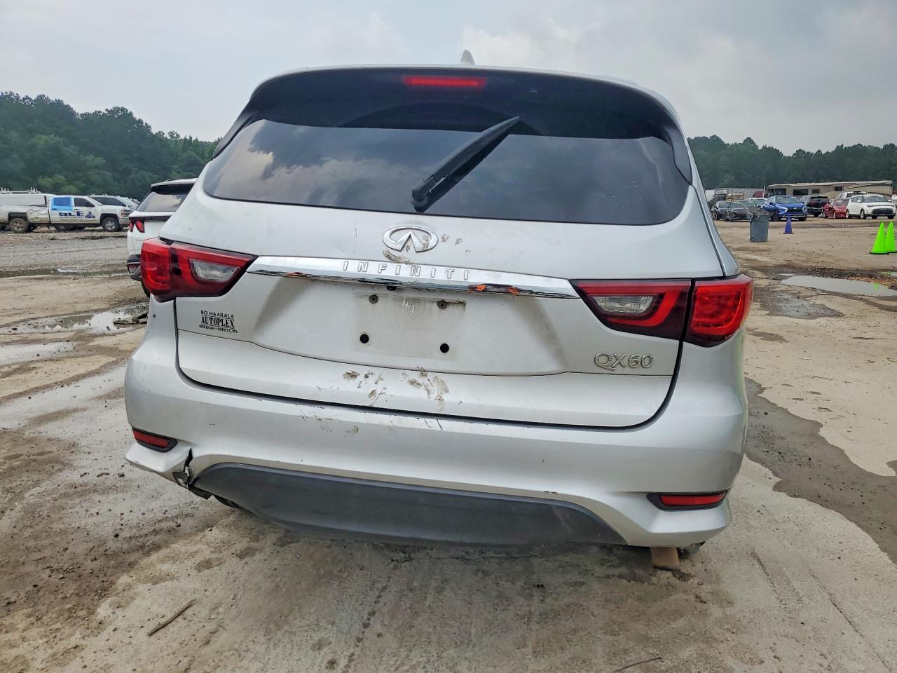 2018 Infiniti Qx60 Base Silver vin: 5N1DL0MNXJC528526