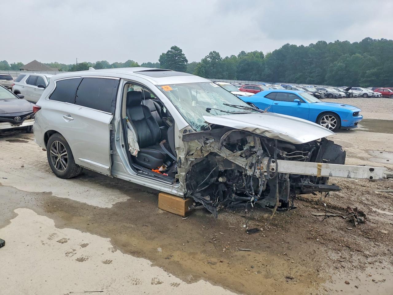 2018 Infiniti Qx60 Base Silver vin: 5N1DL0MNXJC528526