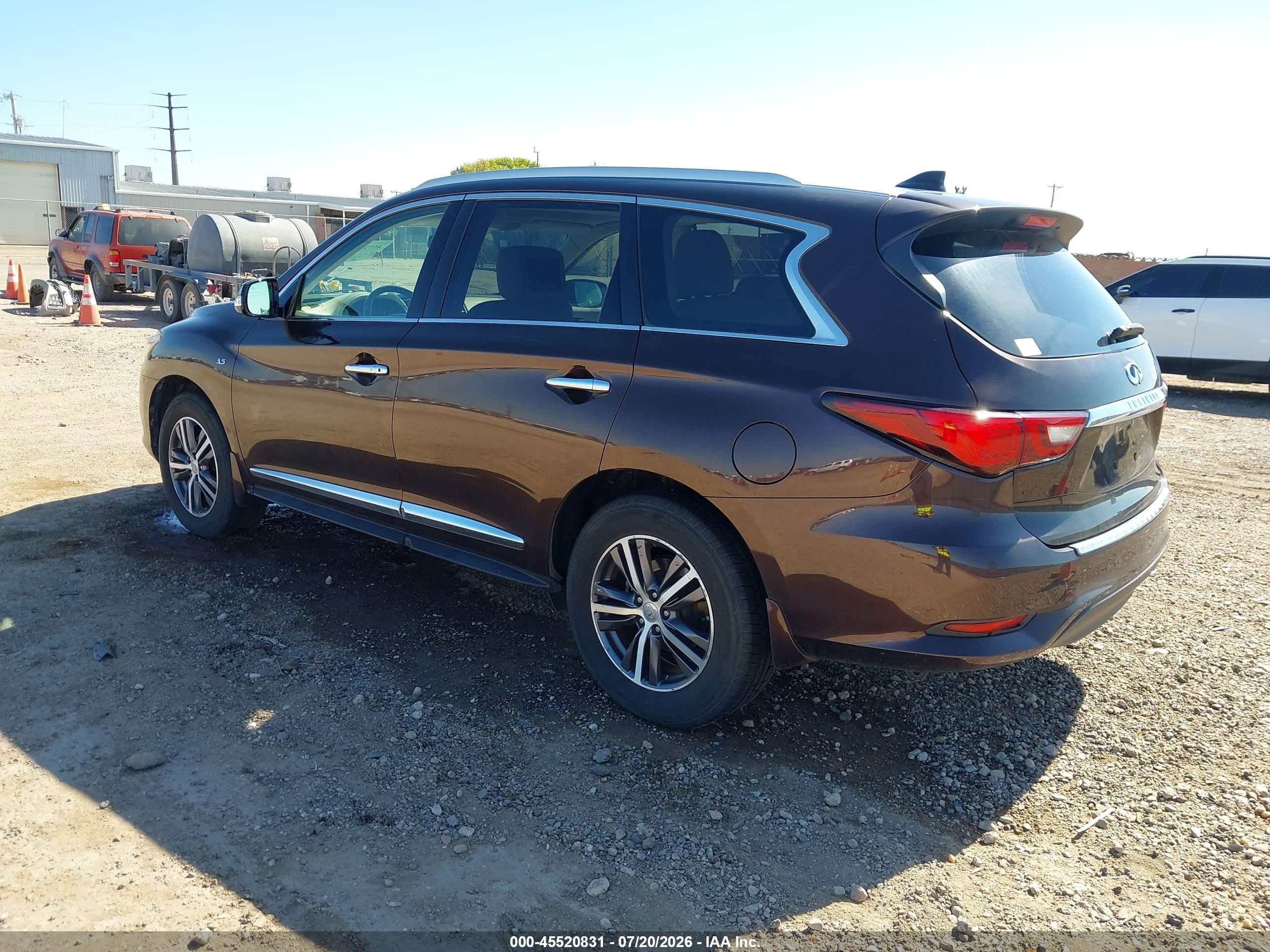 2019 Infiniti Qx60 Luxe Brown vin: 5N1DL0MNXKC527619