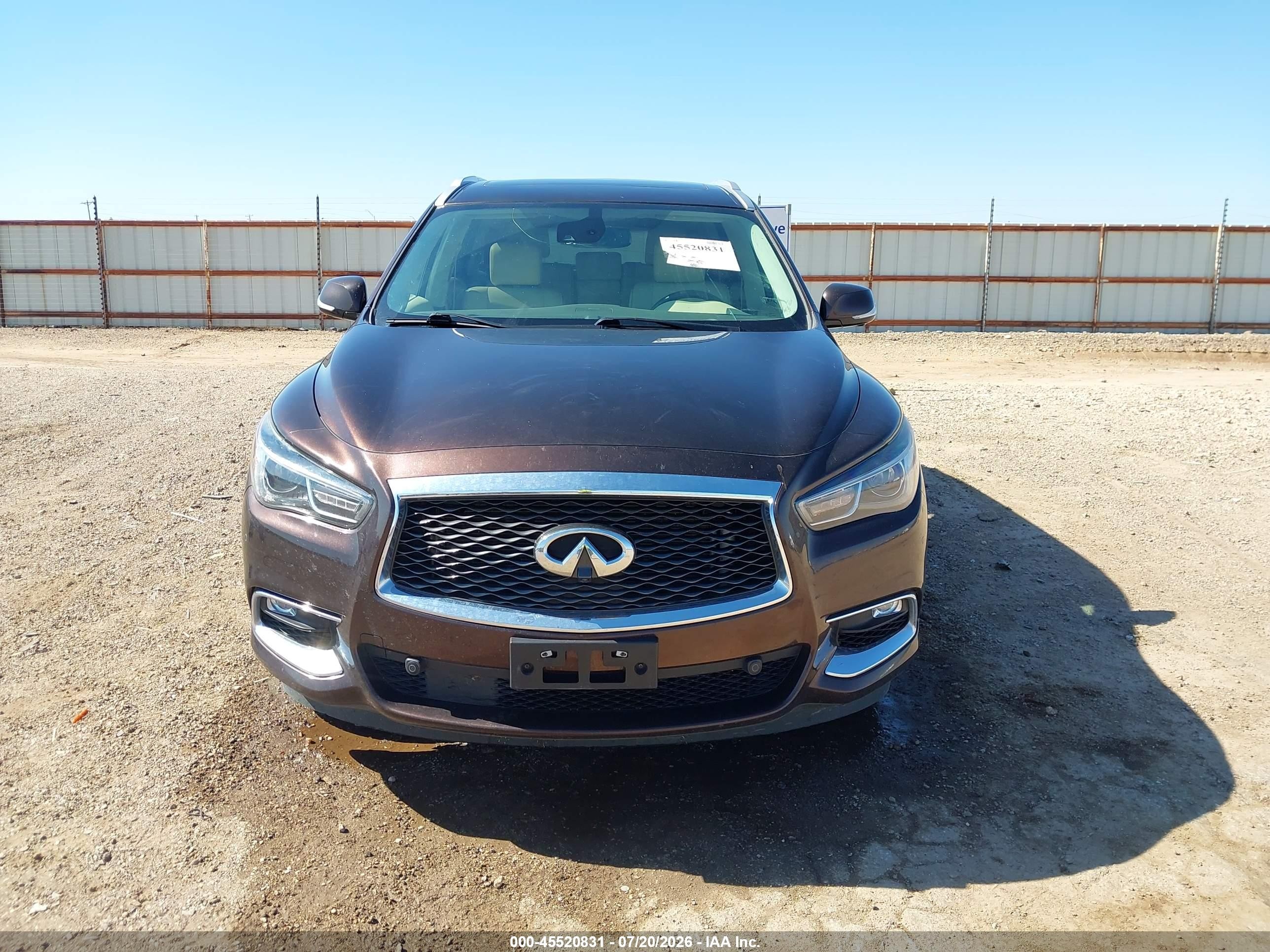 2019 Infiniti Qx60 Luxe Brown vin: 5N1DL0MNXKC527619