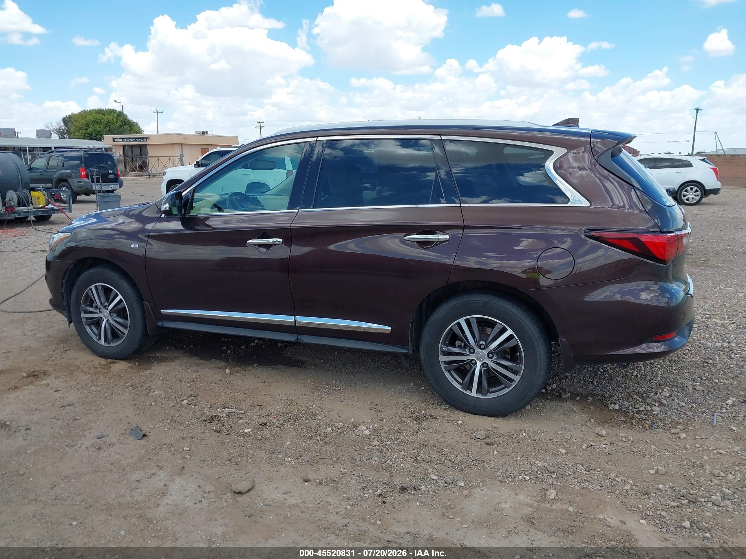 2019 Infiniti Qx60 Luxe Brown vin: 5N1DL0MNXKC527619