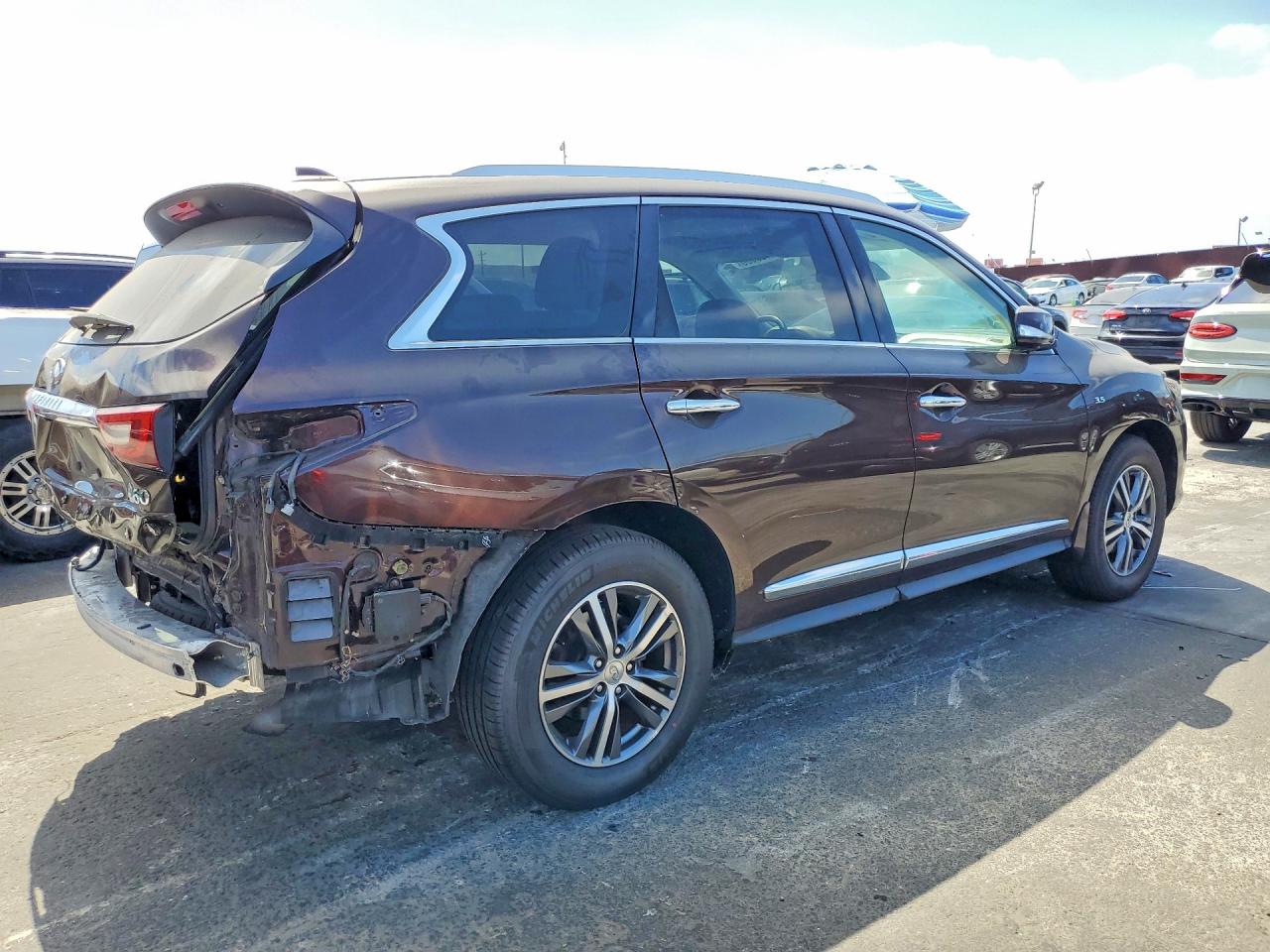 2019 Infiniti Qx60 Luxe Burgundy vin: 5N1DL0MNXKC567277