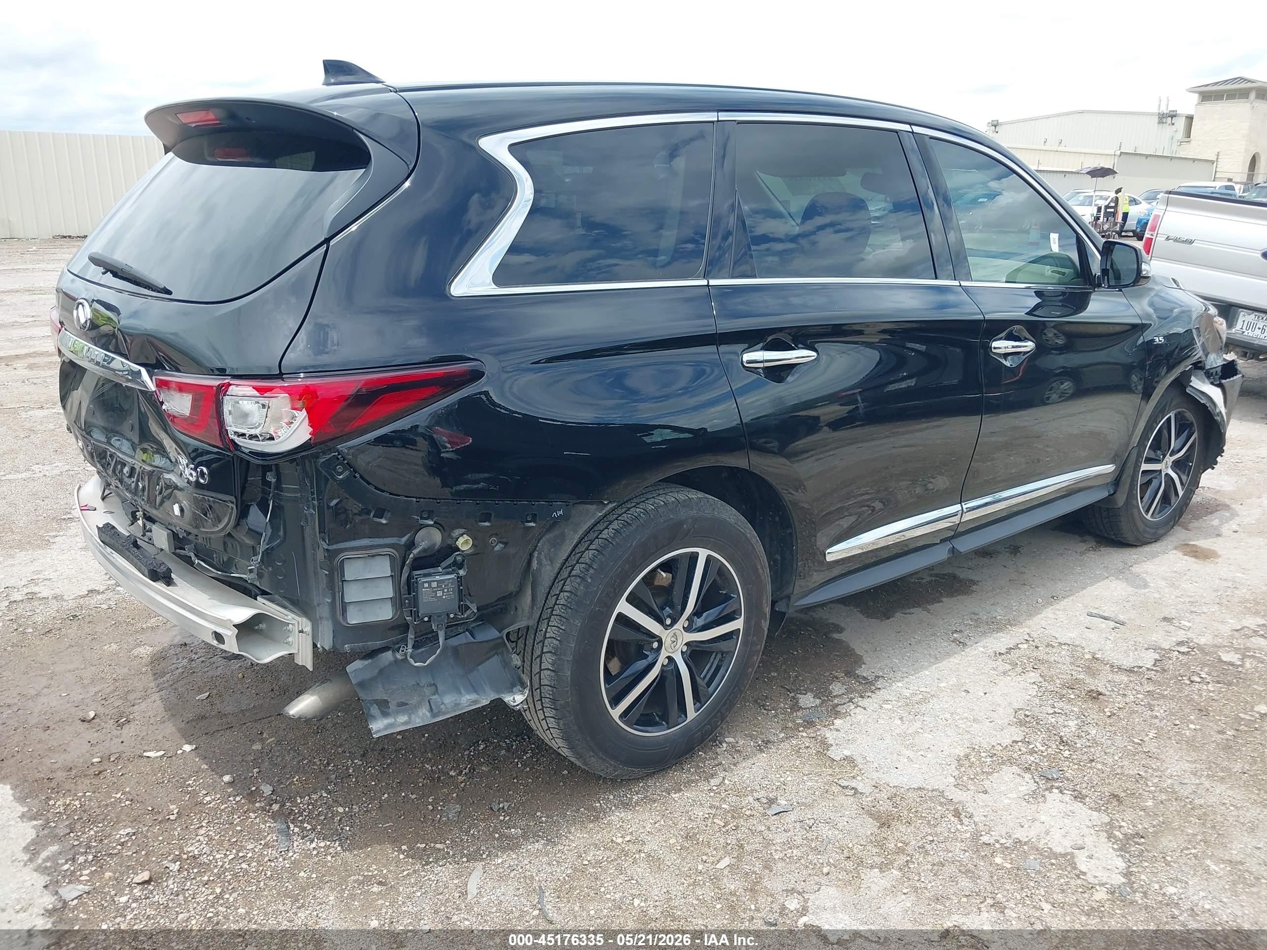 2020 Infiniti Qx60 Pure Черный vin: 5N1DL0MNXLC513947
