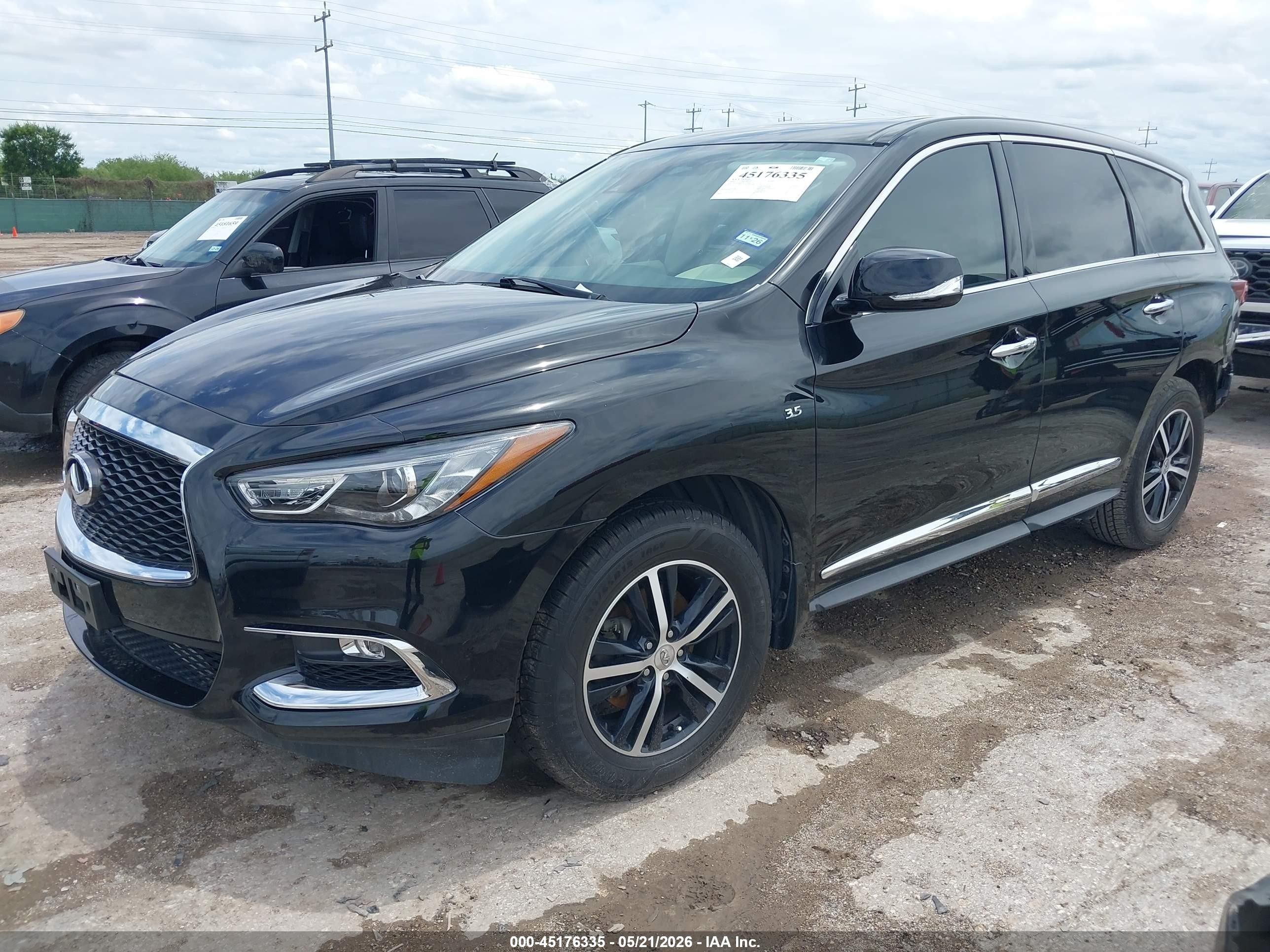 2020 Infiniti Qx60 Pure Черный vin: 5N1DL0MNXLC513947
