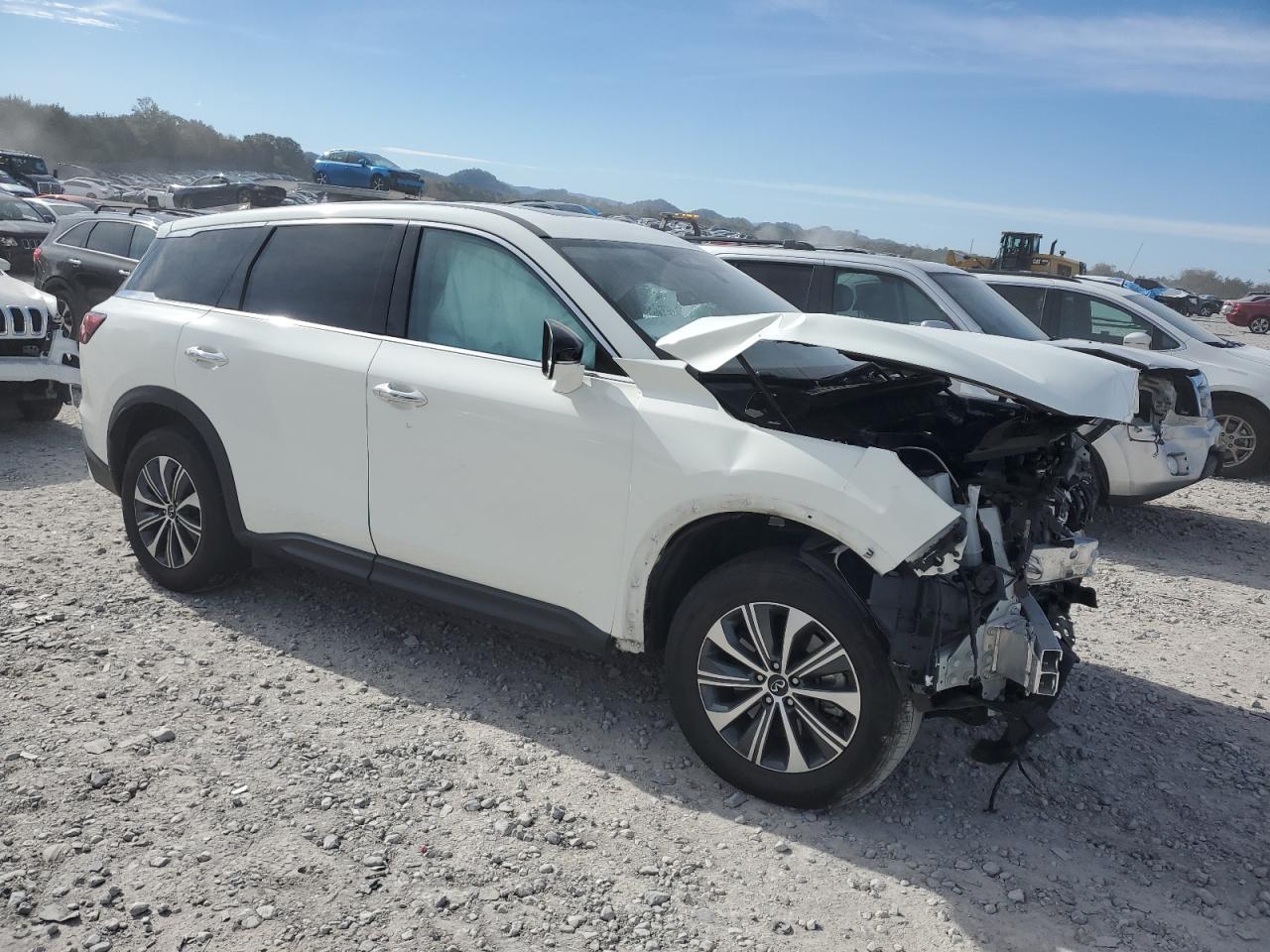 2024 Infiniti Qx60 Pure White vin: 5N1DL1ER2RC330266