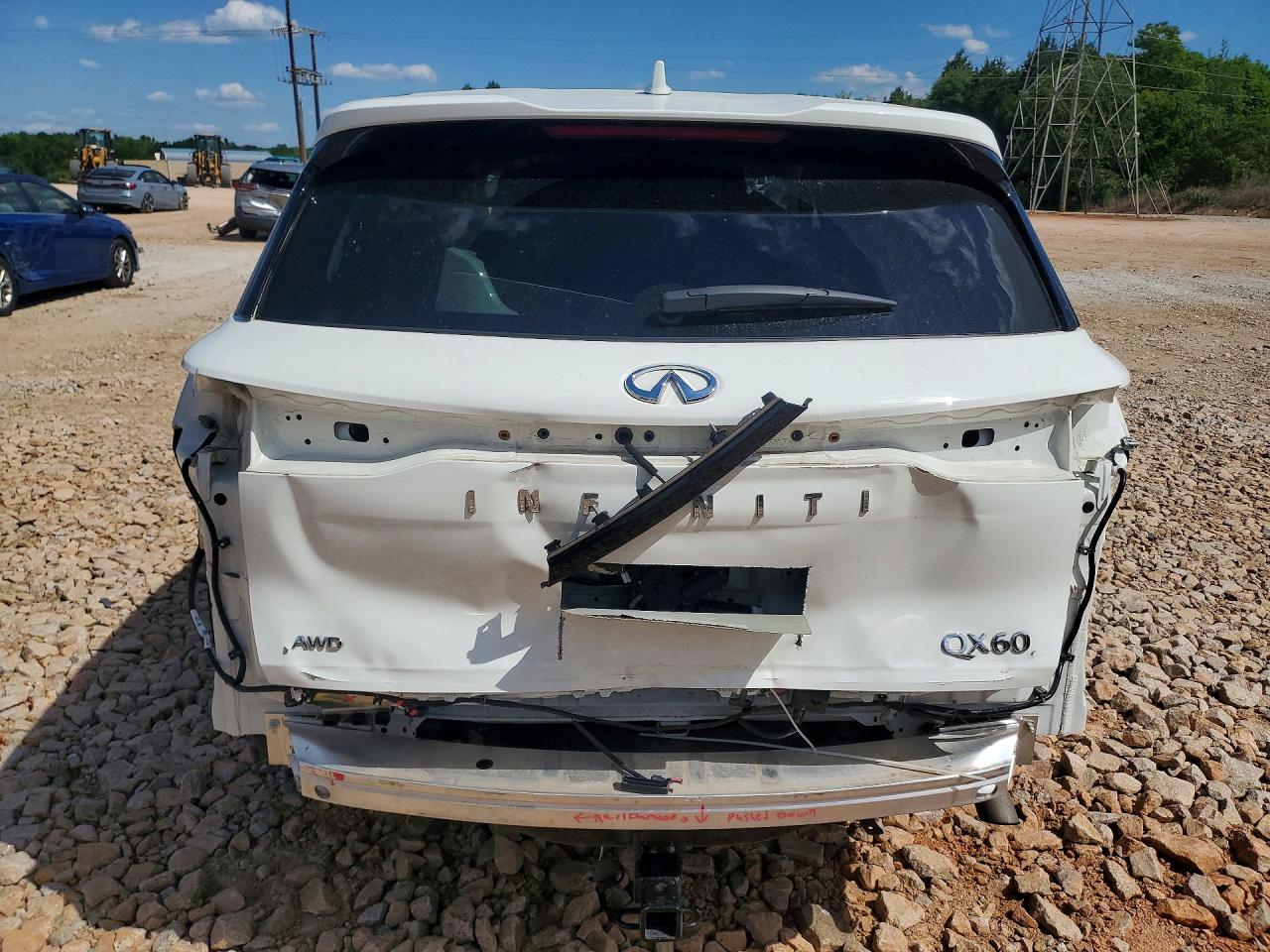 2023 Infiniti Qx60 Pure Белый vin: 5N1DL1ES7PC332868