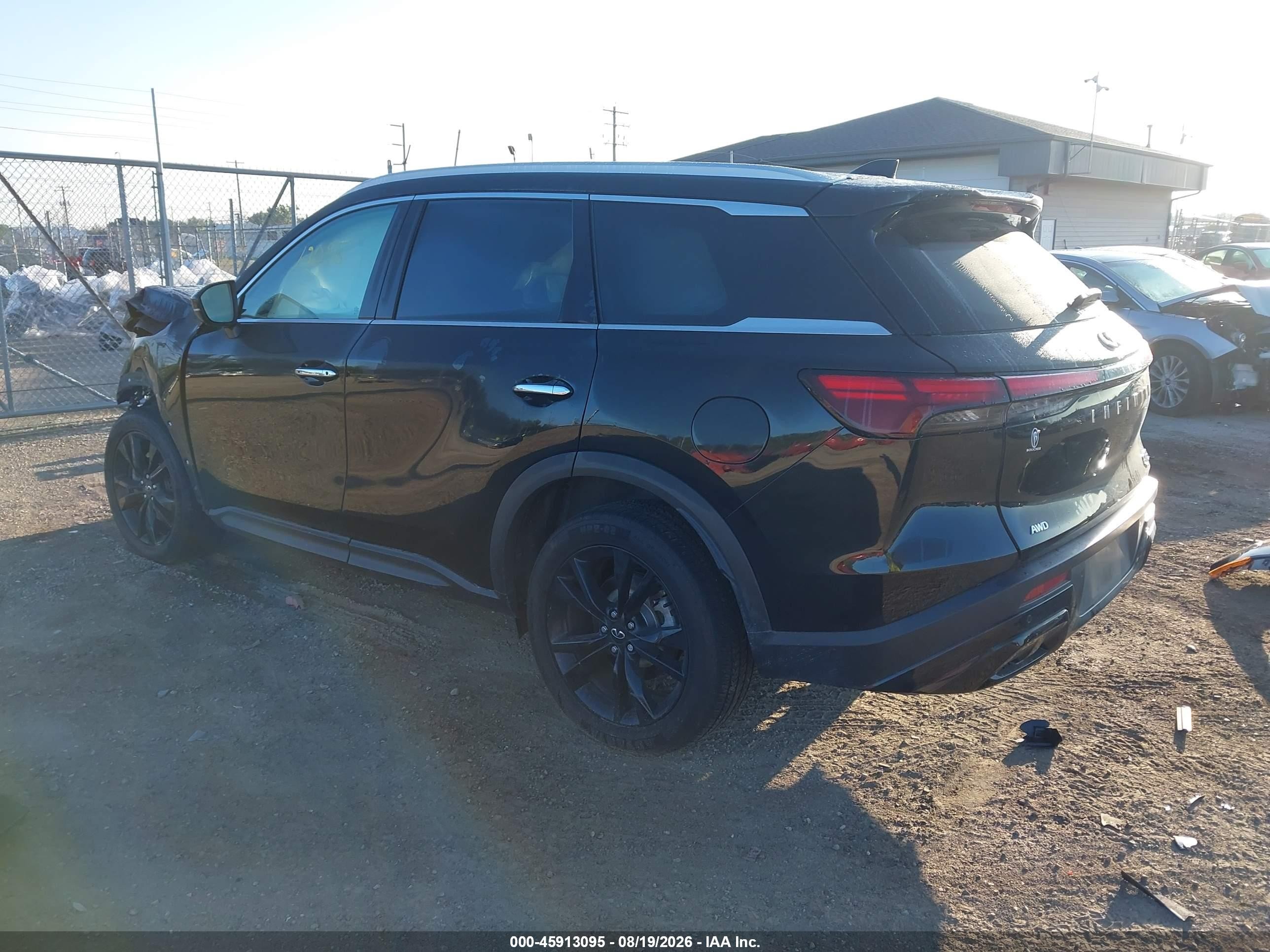 2023 Infiniti Qx60 Luxe Awd Black vin: 5N1DL1FS4PC375112
