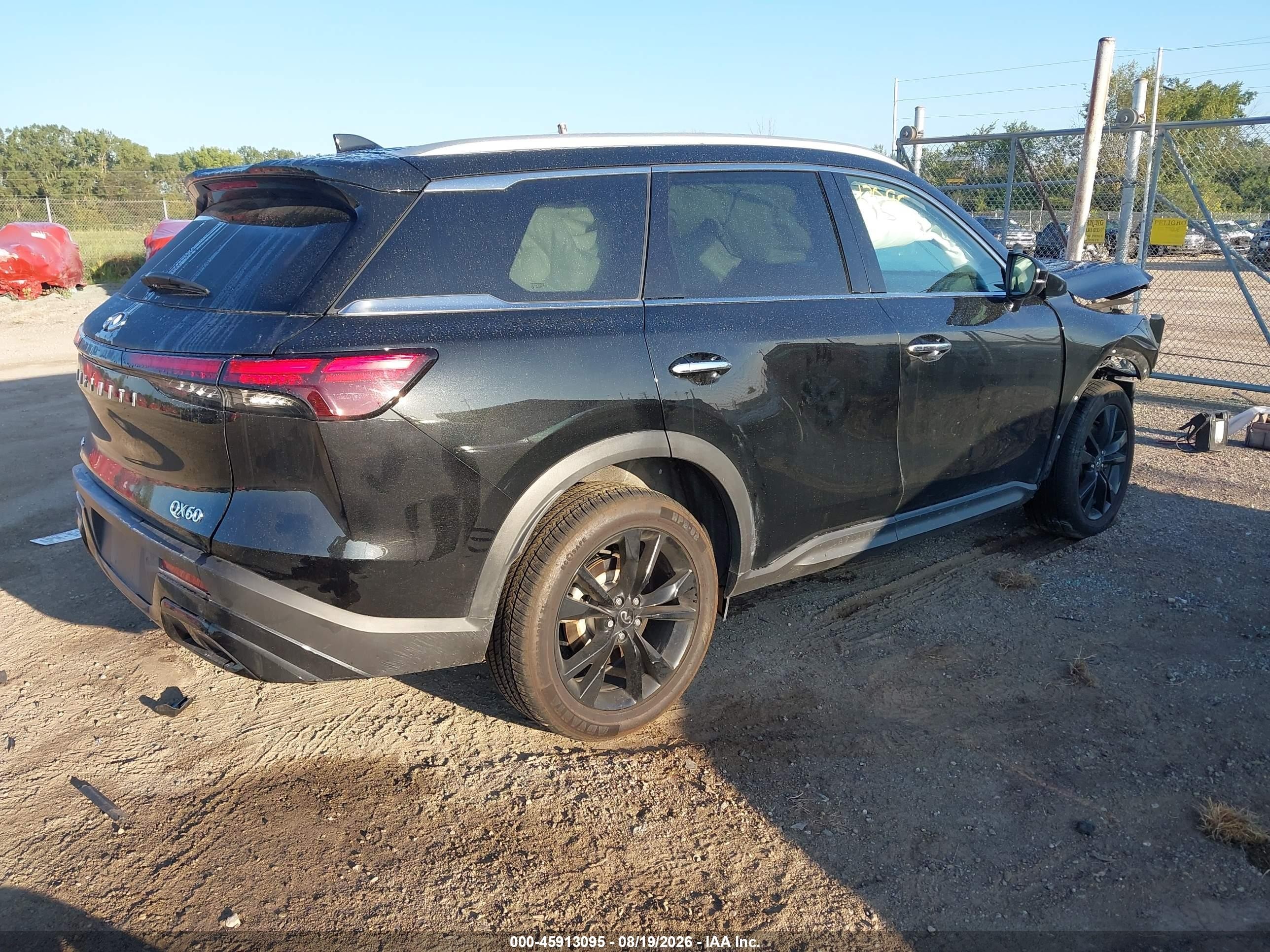 2023 Infiniti Qx60 Luxe Awd Black vin: 5N1DL1FS4PC375112