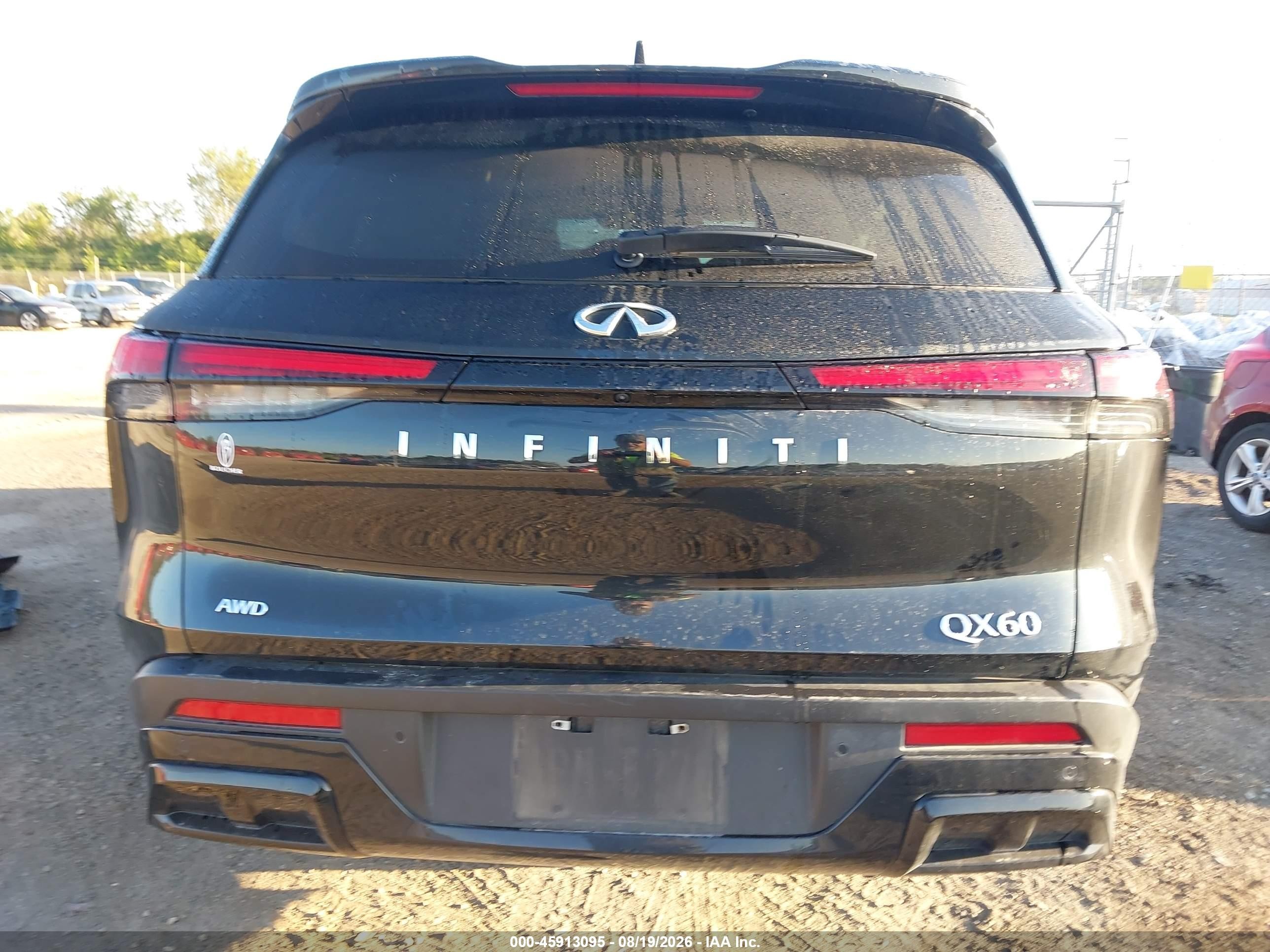 2023 Infiniti Qx60 Luxe Awd Black vin: 5N1DL1FS4PC375112