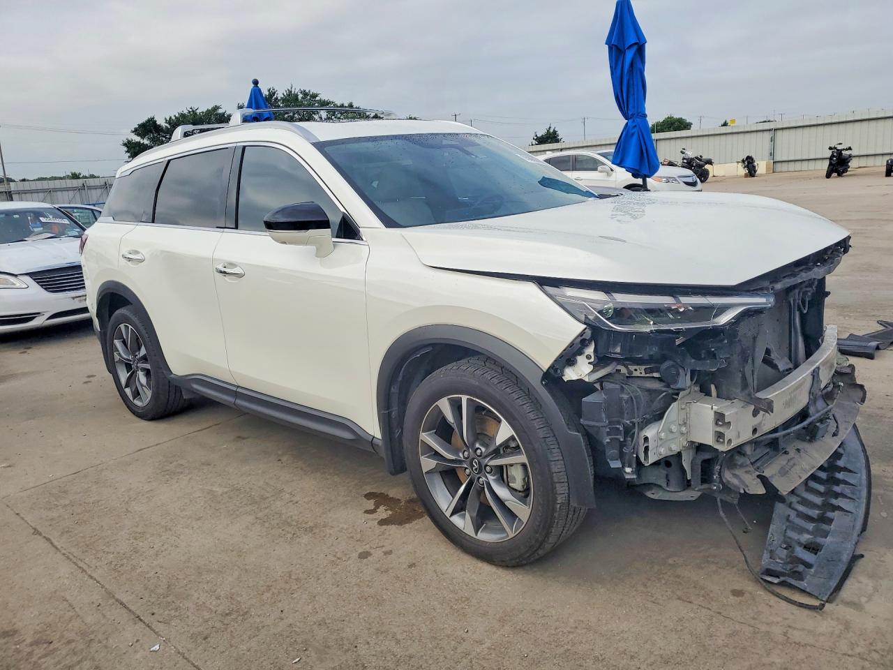 2023 Infiniti Qx60 Luxe White vin: 5N1DL1FS9PC360458
