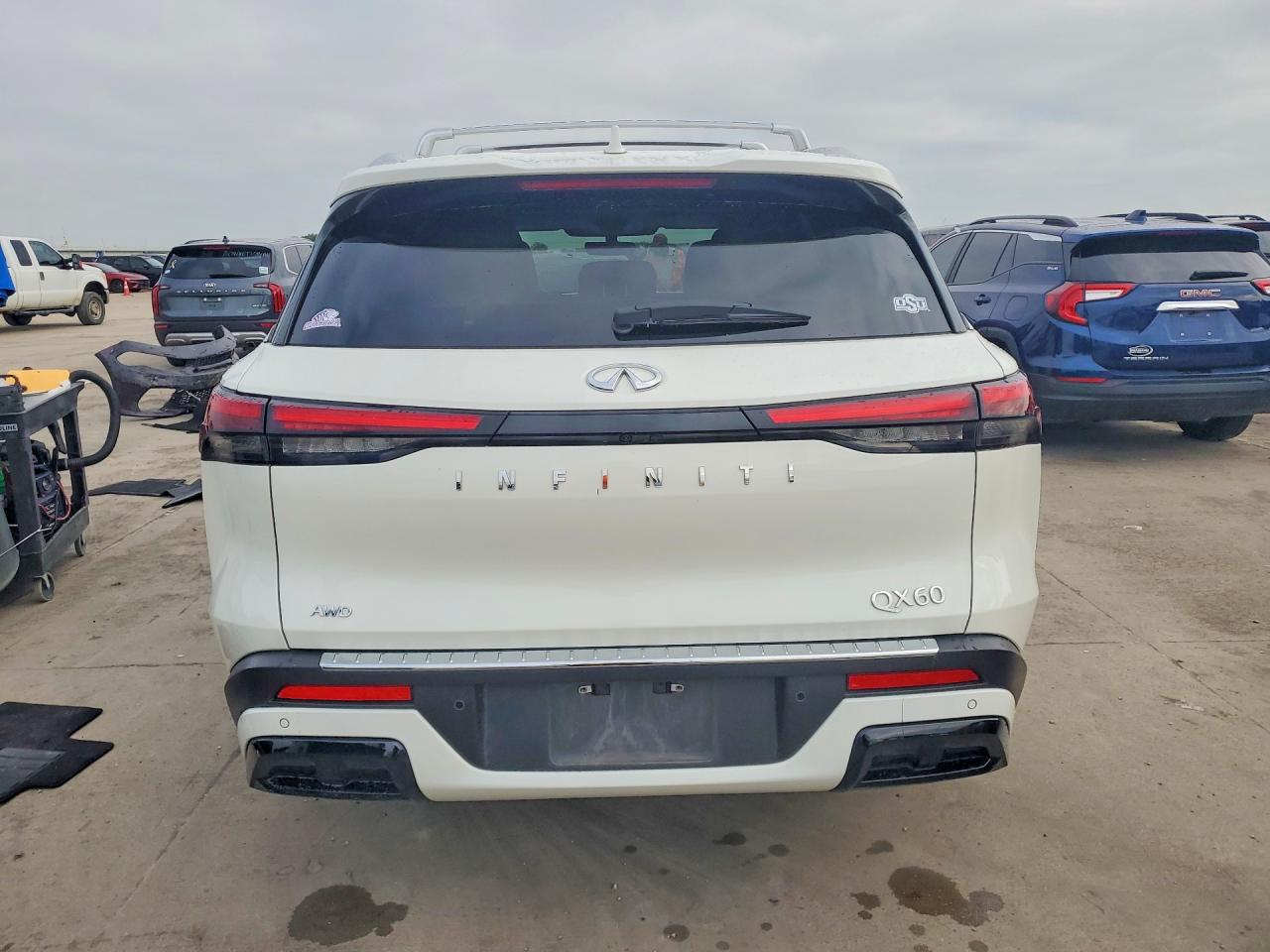 2023 Infiniti Qx60 Luxe White vin: 5N1DL1FS9PC360458