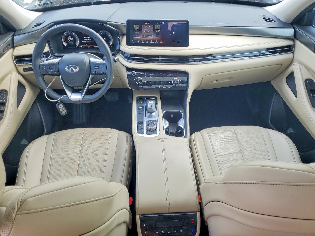 2023 Infiniti Qx60 Luxe White vin: 5N1DL1FS9PC360458